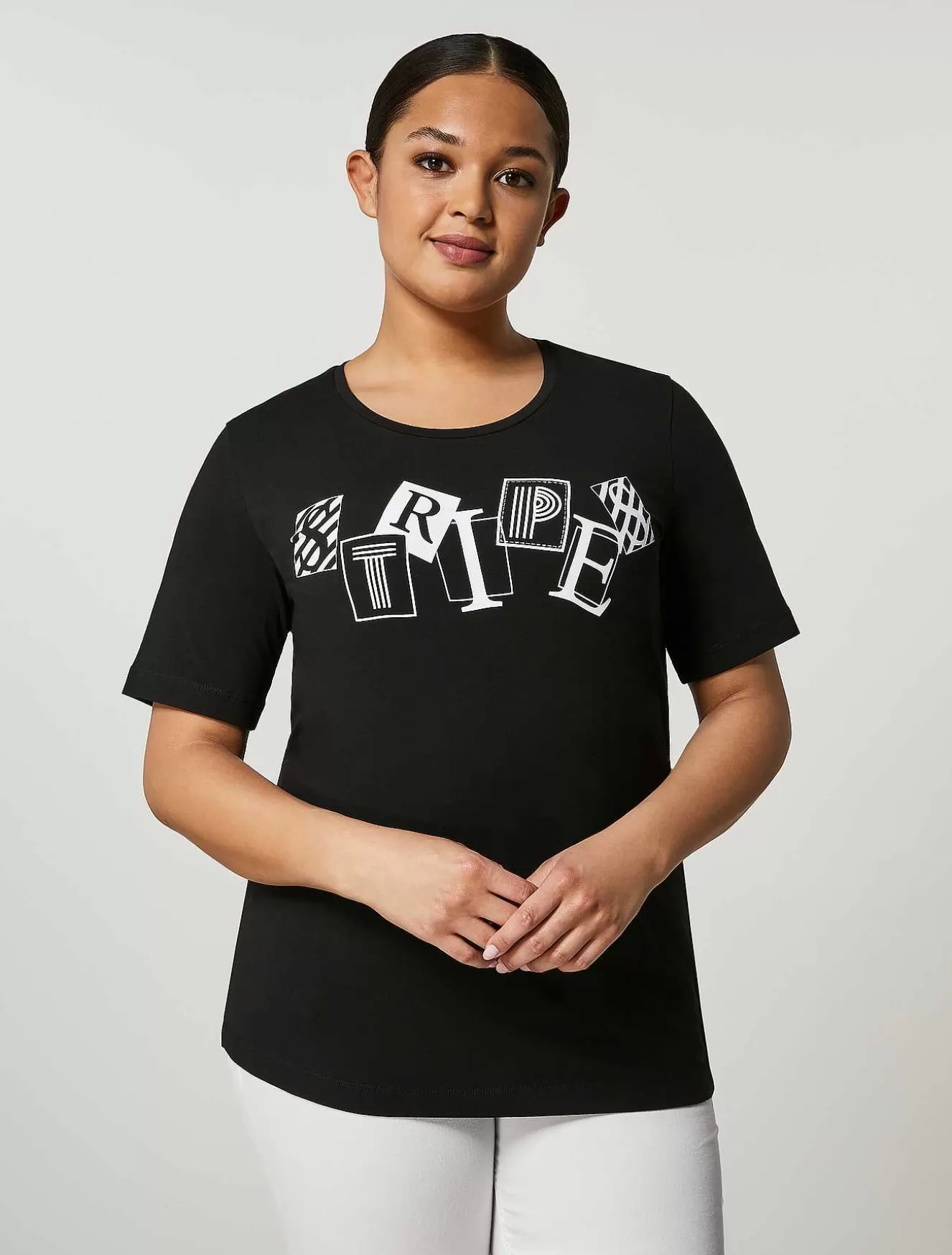 Jersey T-Shirt-Marina Rinaldi Outlet