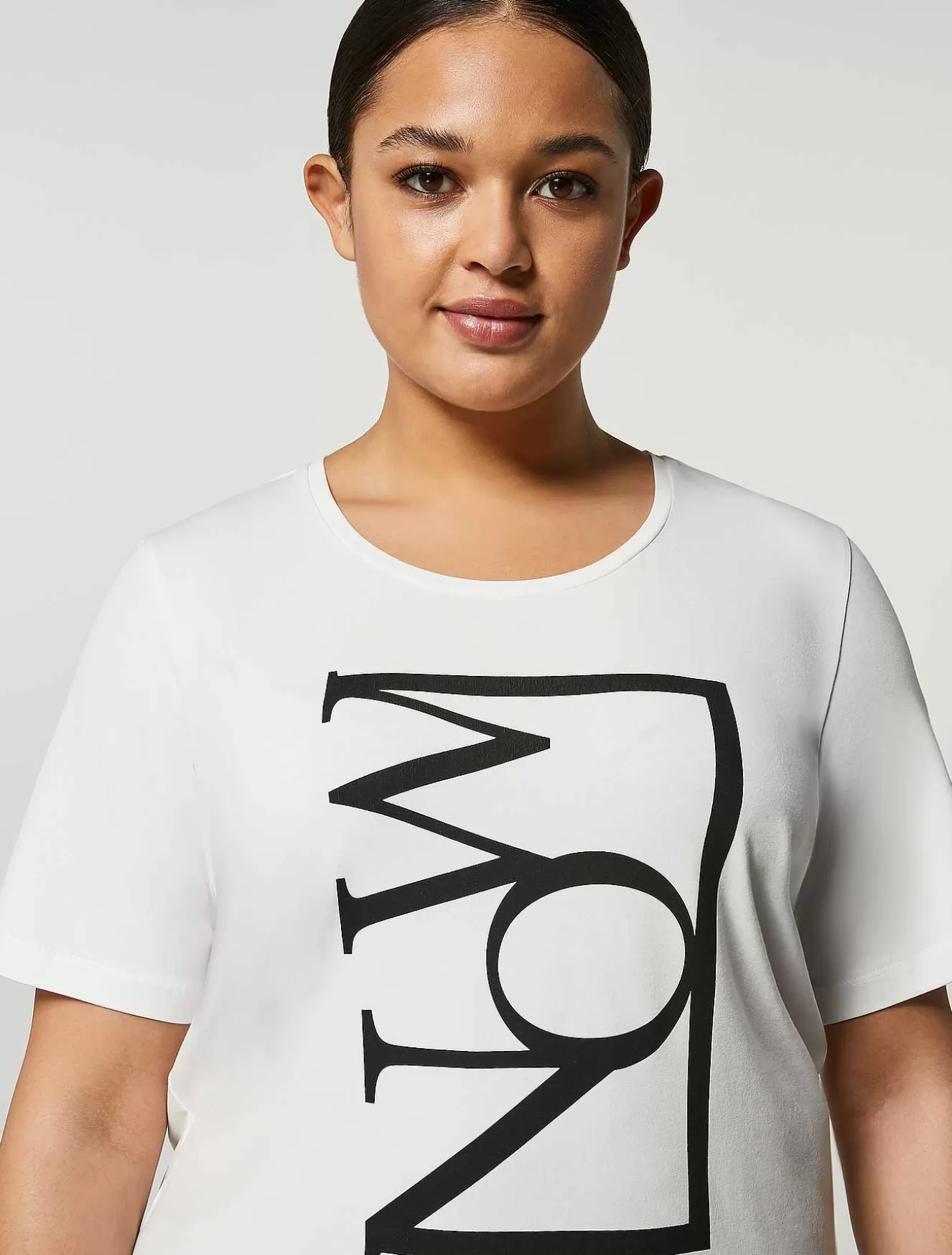 Jersey T-Shirt-Marina Rinaldi Cheap
