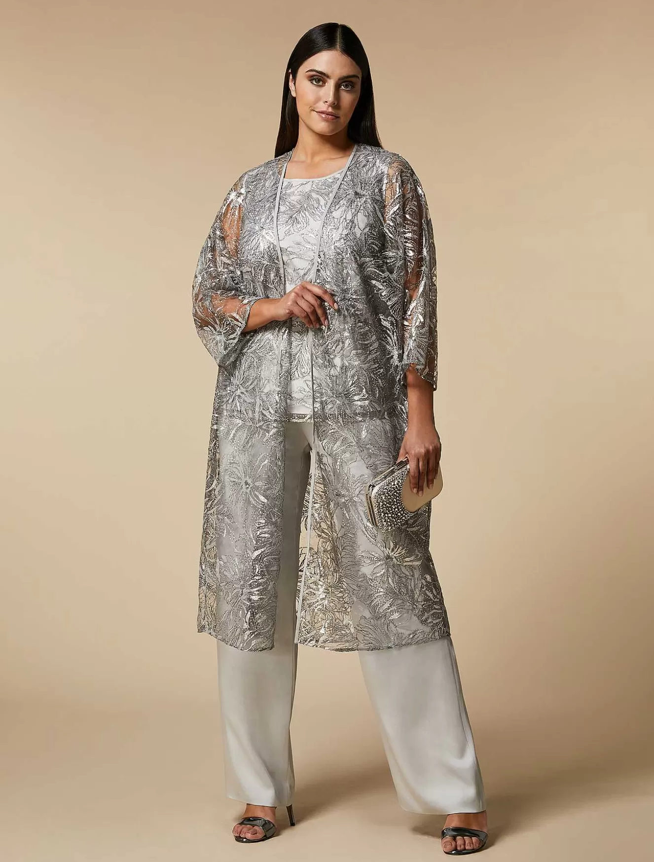 Lace Open-Front Tunic-Marina Rinaldi Outlet