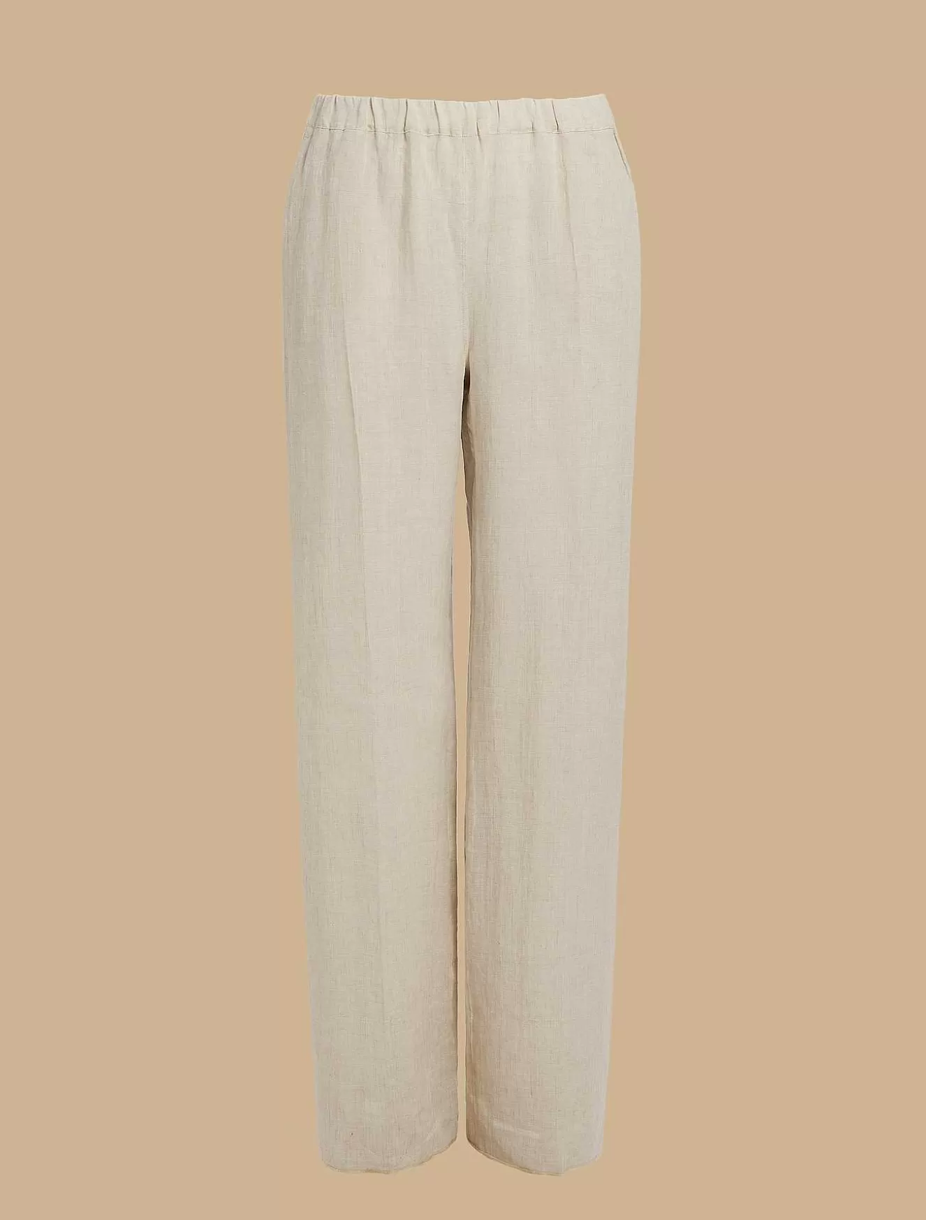 Lightweight Linen Trousers-Marina Rinaldi Flash Sale