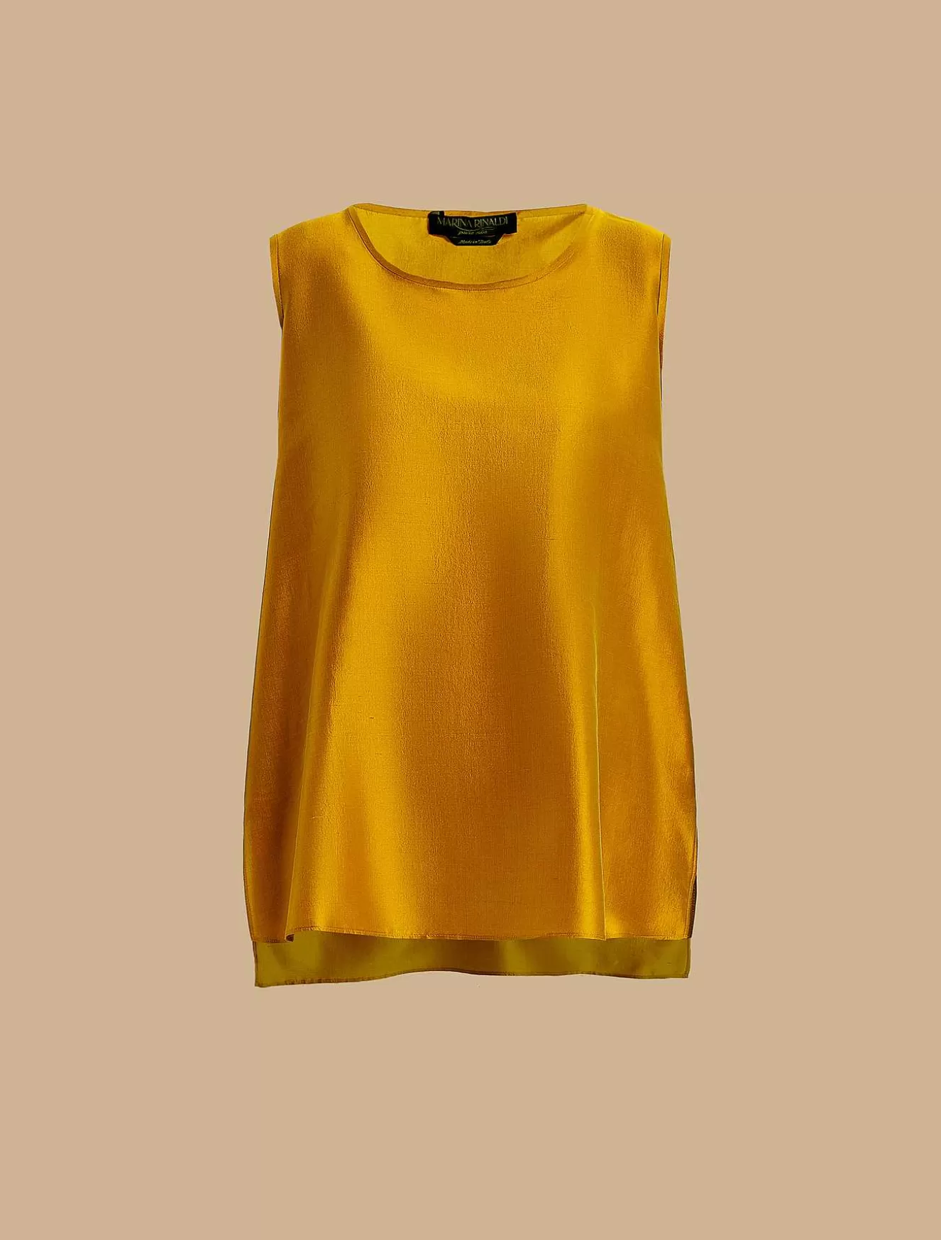 Lightweight Shantung Top-Marina Rinaldi Clearance
