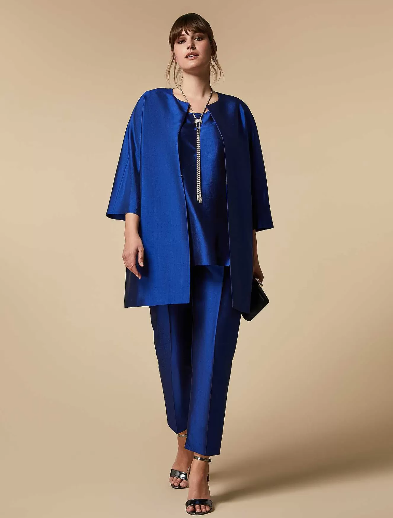Lightweight Shantung Top-Marina Rinaldi Best