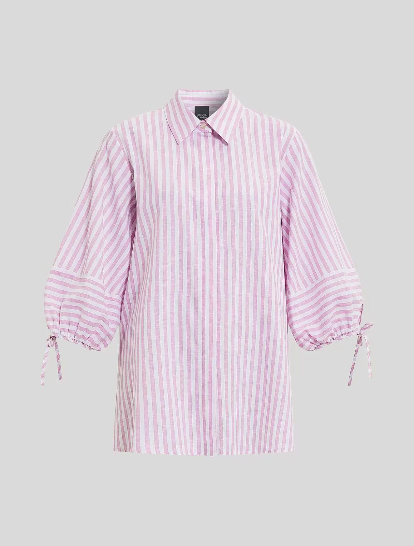 Linen And Cotton Canvas Shirt-Marina Rinaldi Clearance
