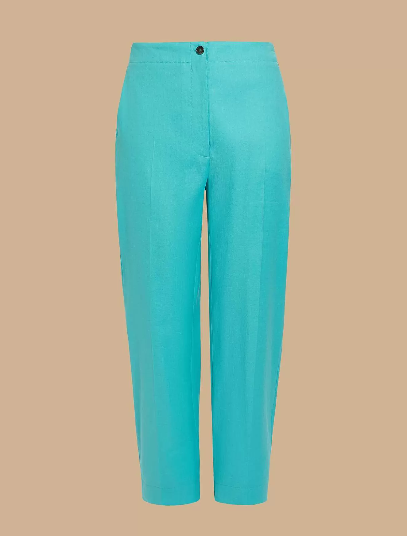 Linen And Cotton Trousers-Marina Rinaldi Cheap