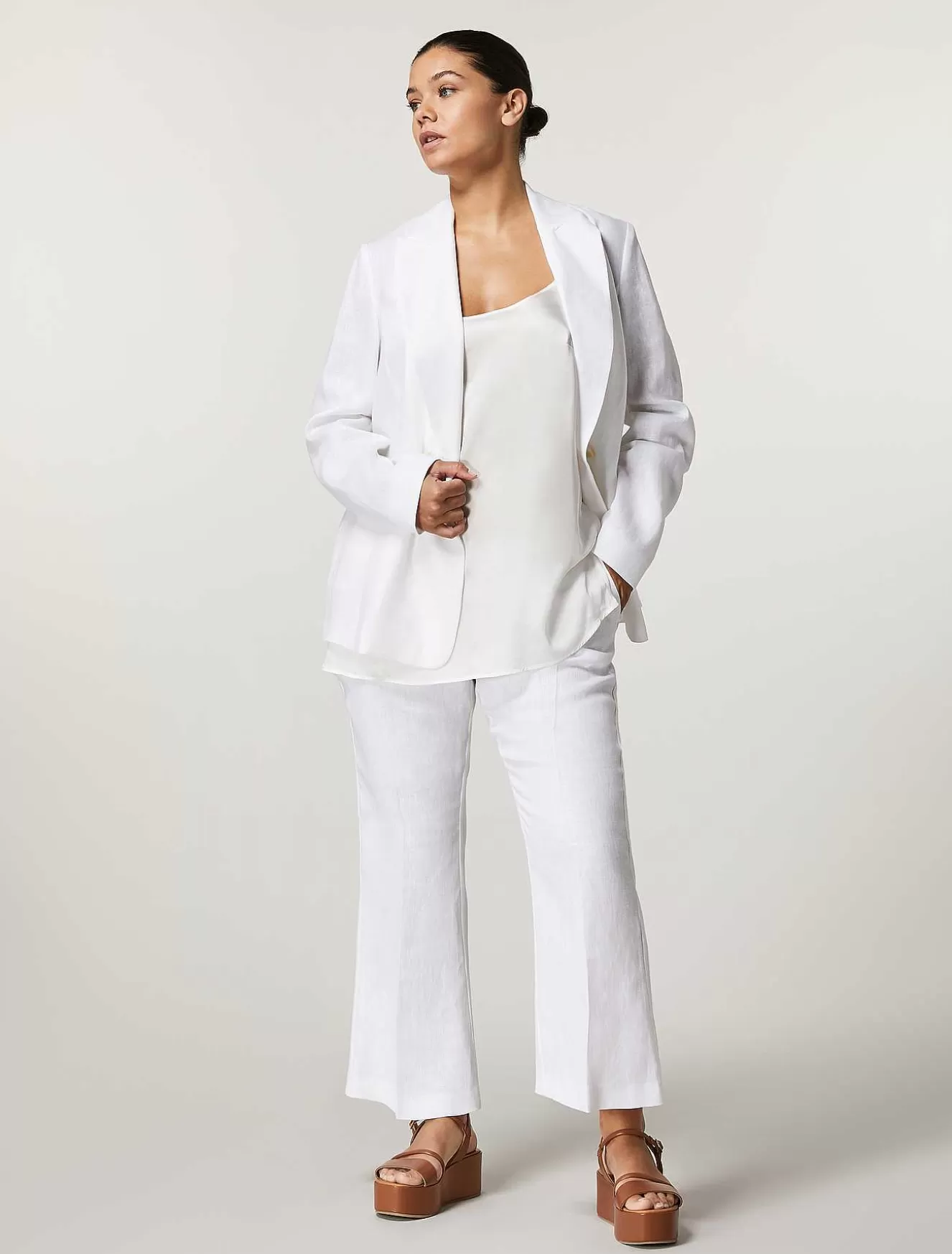Linen Blazer-Marina Rinaldi Cheap