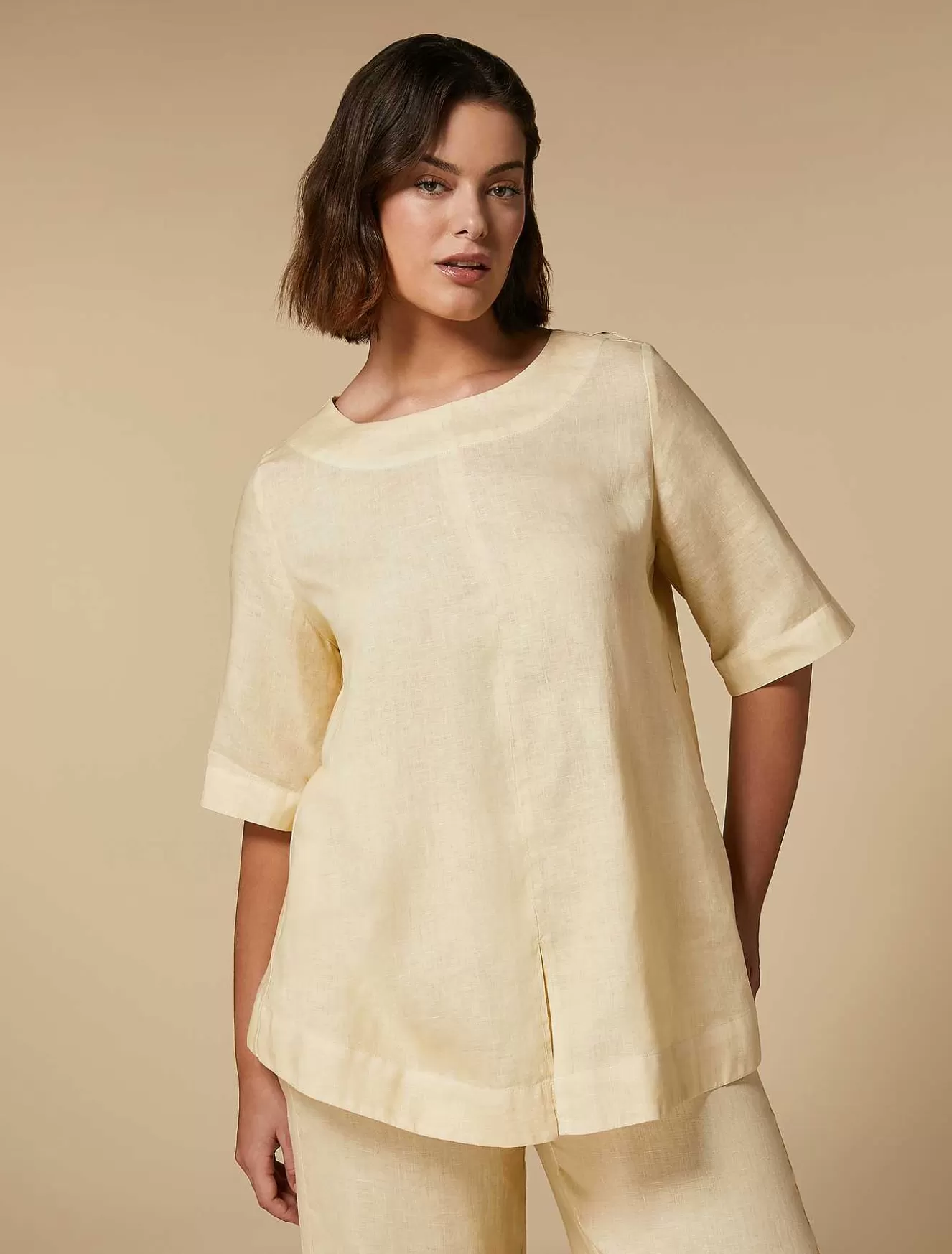 Linen Blouse-Marina Rinaldi Hot
