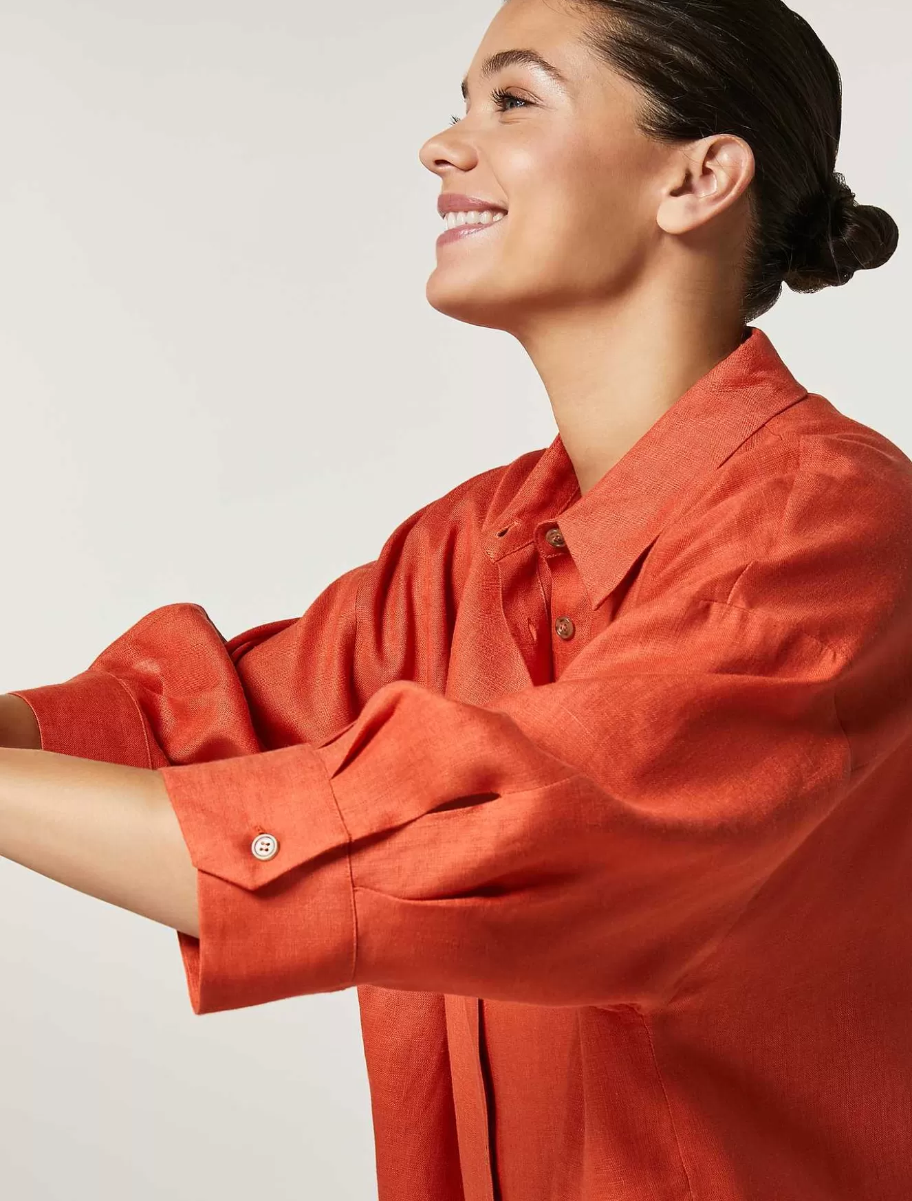 Linen Canvas Dress-Marina Rinaldi Flash Sale