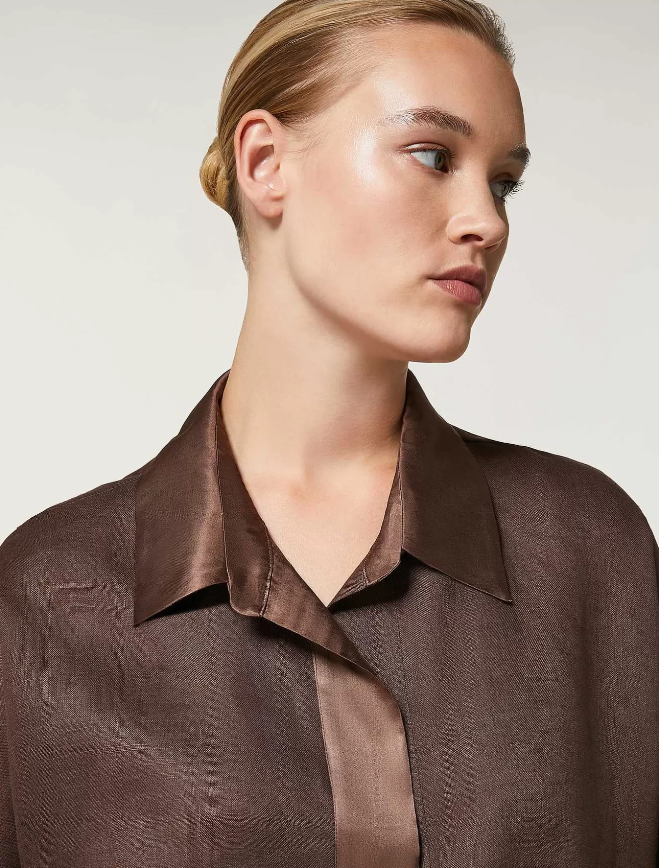 Linen Canvas Tunic-Marina Rinaldi Fashion