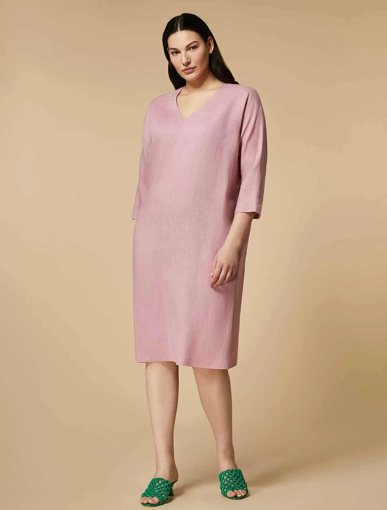 Linen Dress-Marina Rinaldi Online