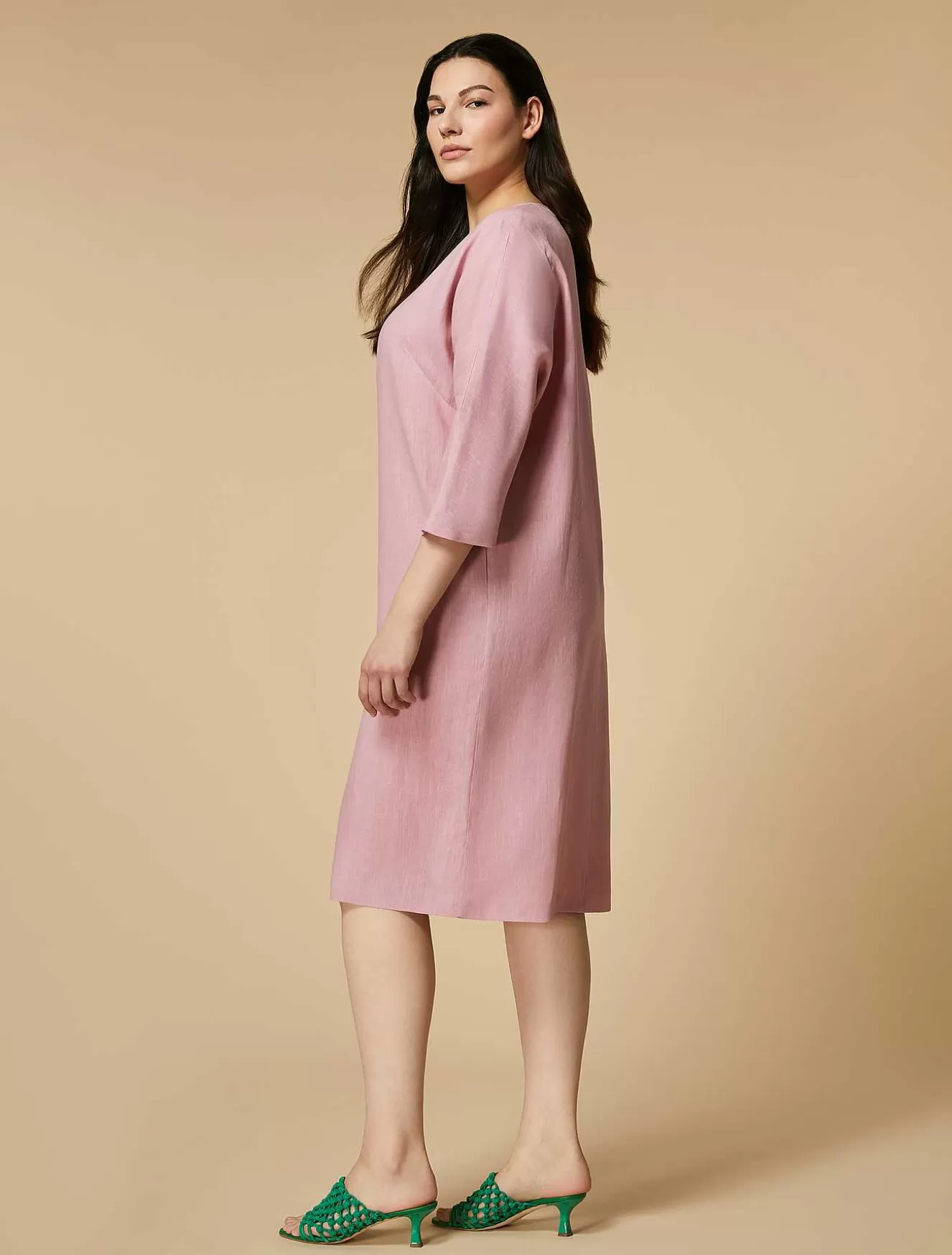 Linen Dress-Marina Rinaldi Online