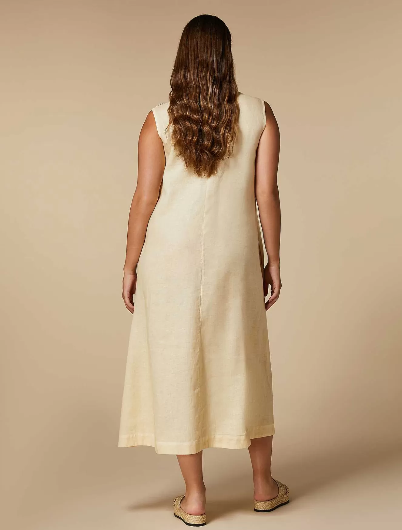 Linen Dress-Marina Rinaldi Store