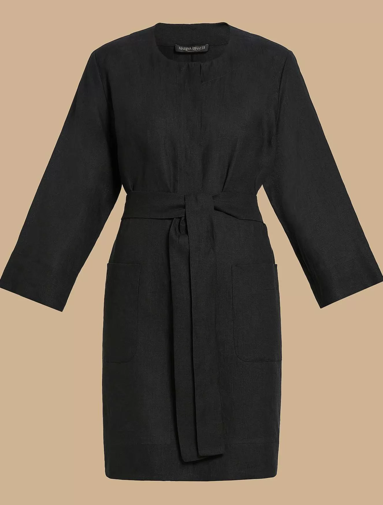 Linen Duster Coat-Marina Rinaldi Flash Sale