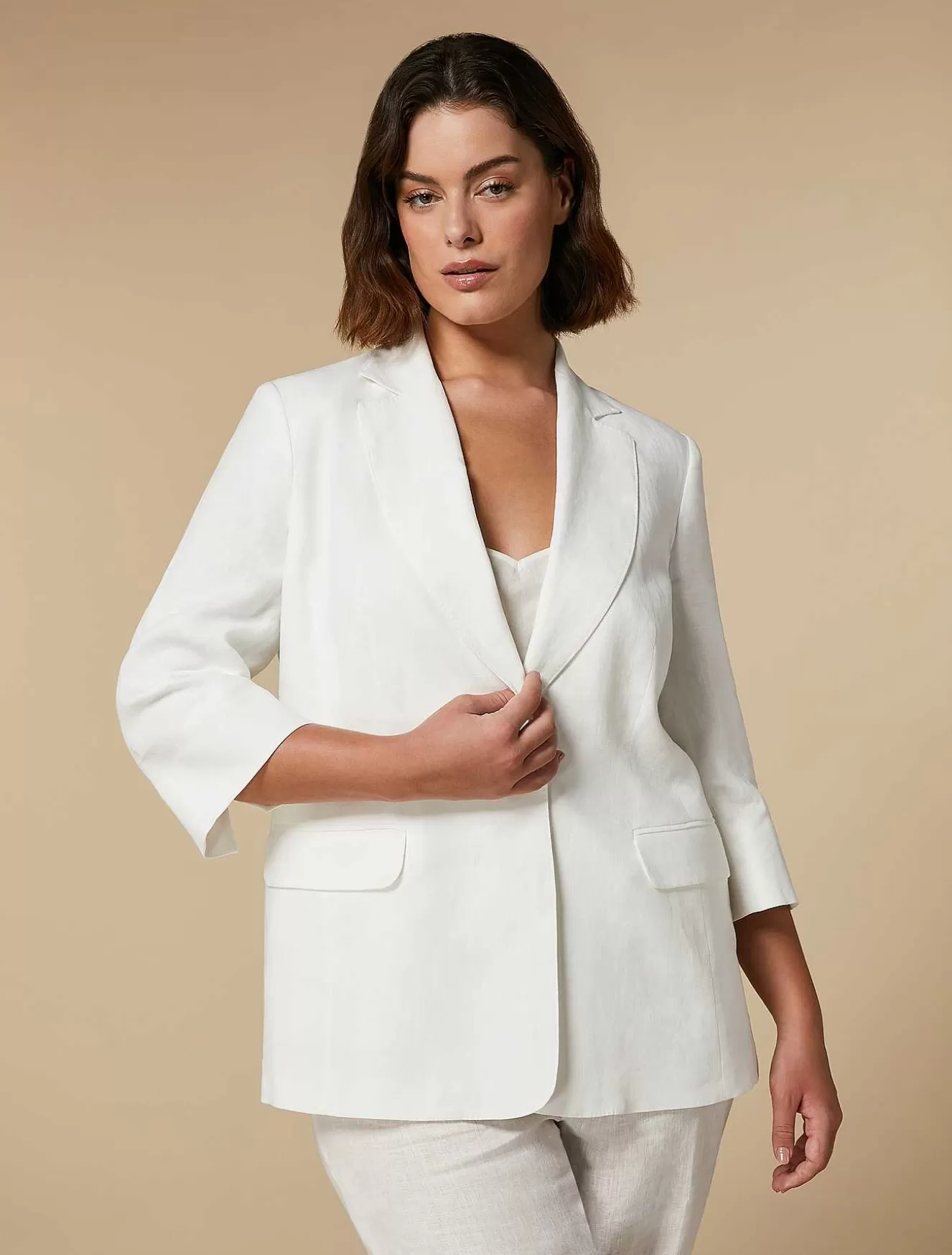 Linen Jacket-Marina Rinaldi Fashion