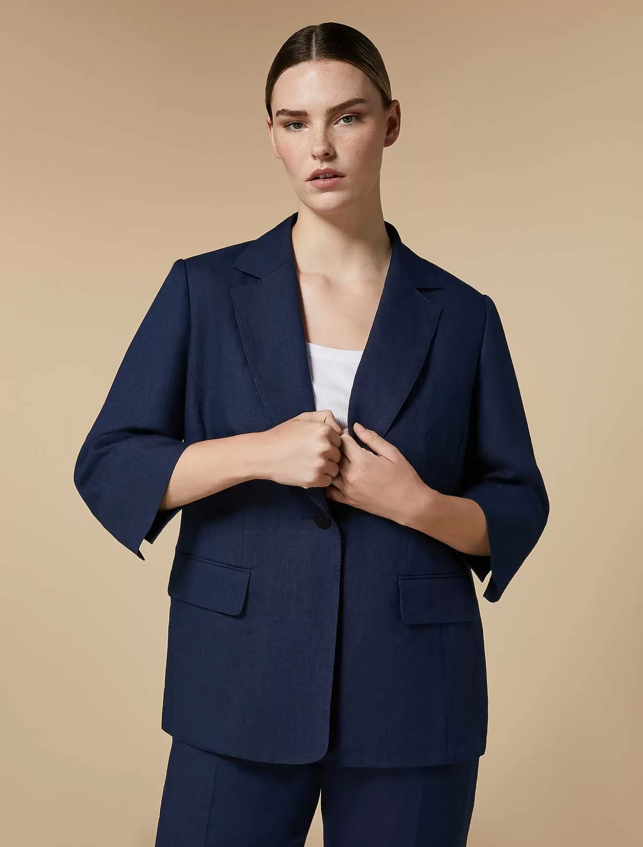 Linen Jacket-Marina Rinaldi Discount