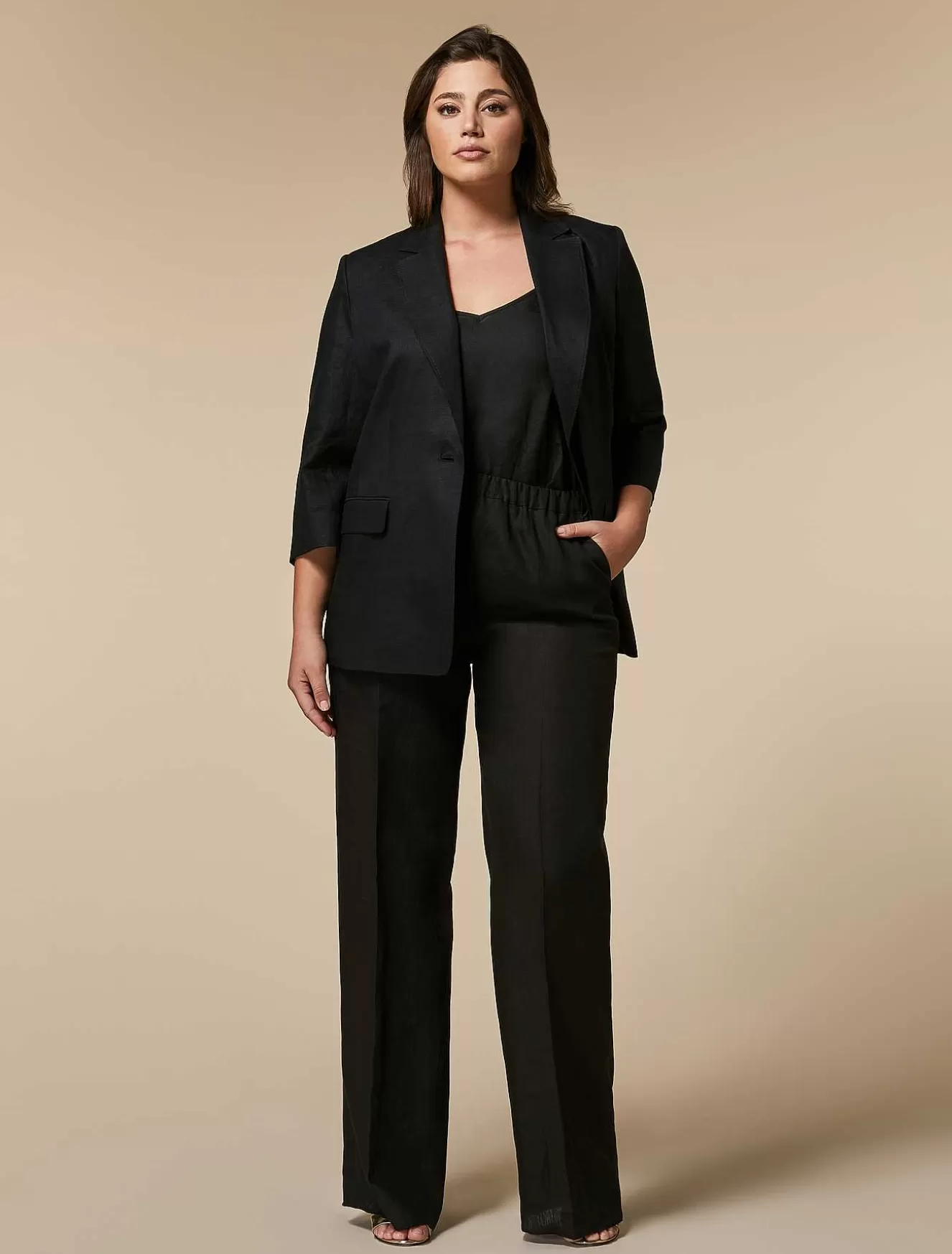 Linen Jacket-Marina Rinaldi Store