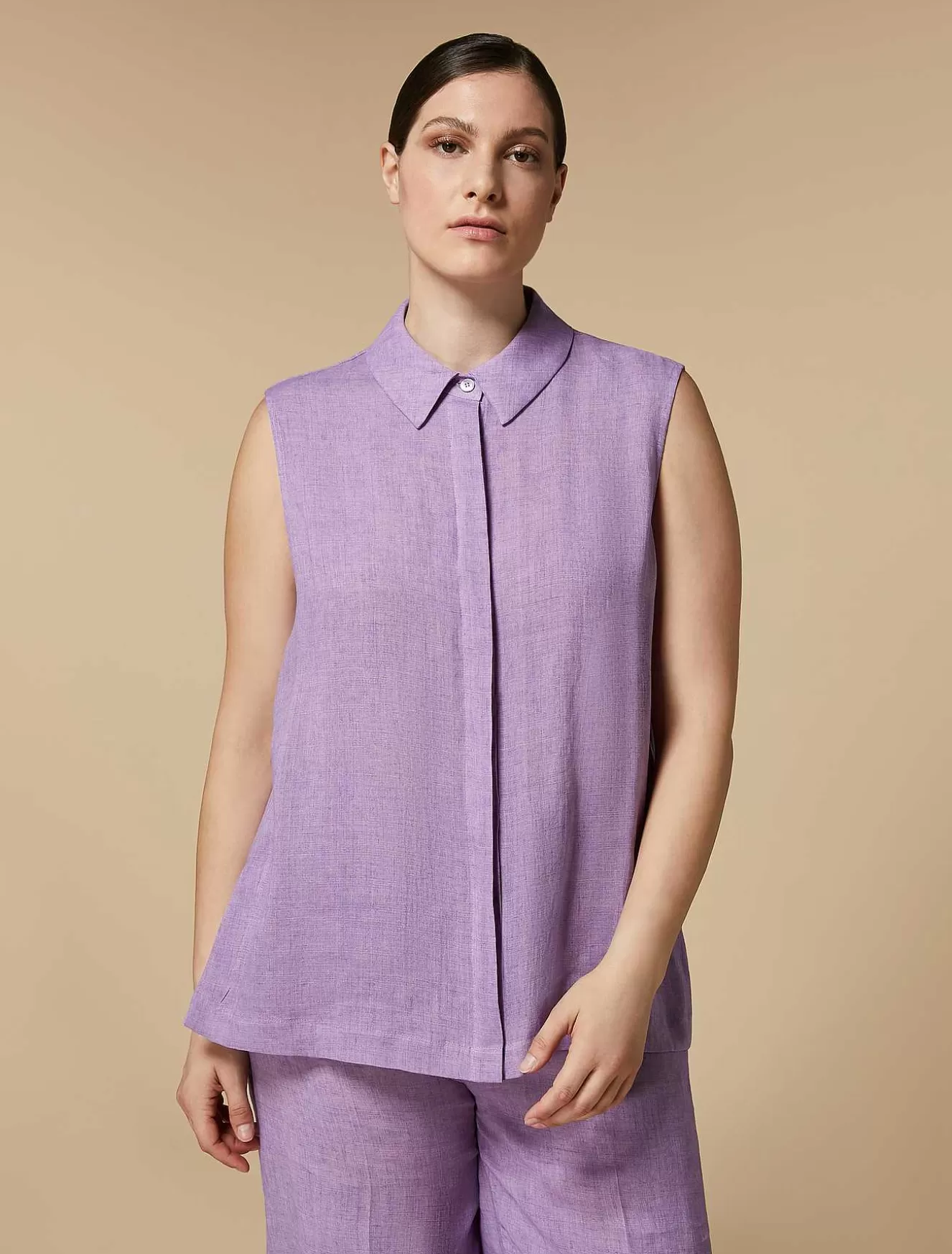 Linen Shirt-Marina Rinaldi Cheap