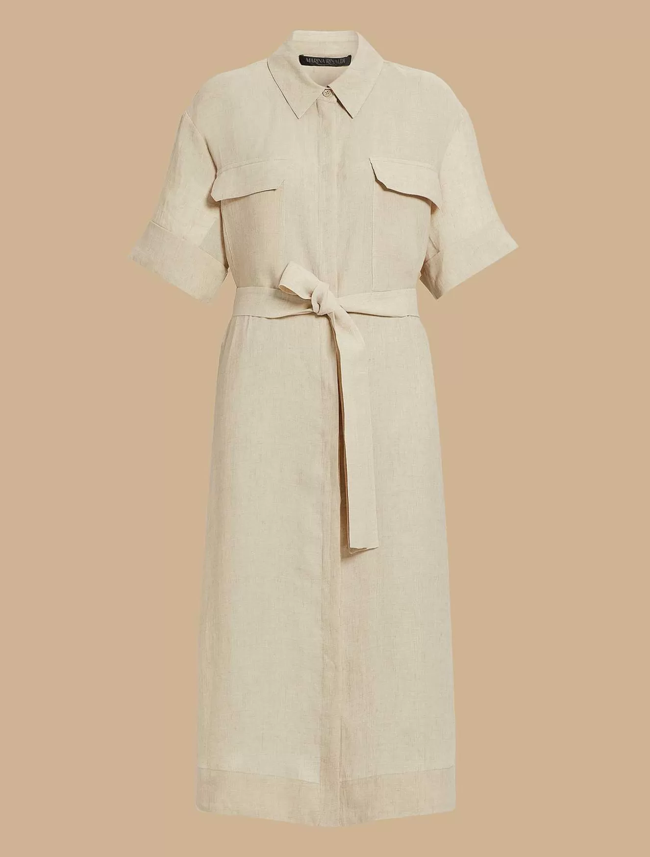 Linen Shirt Dress-Marina Rinaldi Clearance