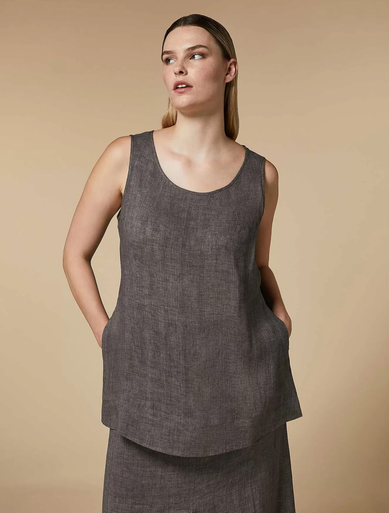 Linen Top-Marina Rinaldi Shop