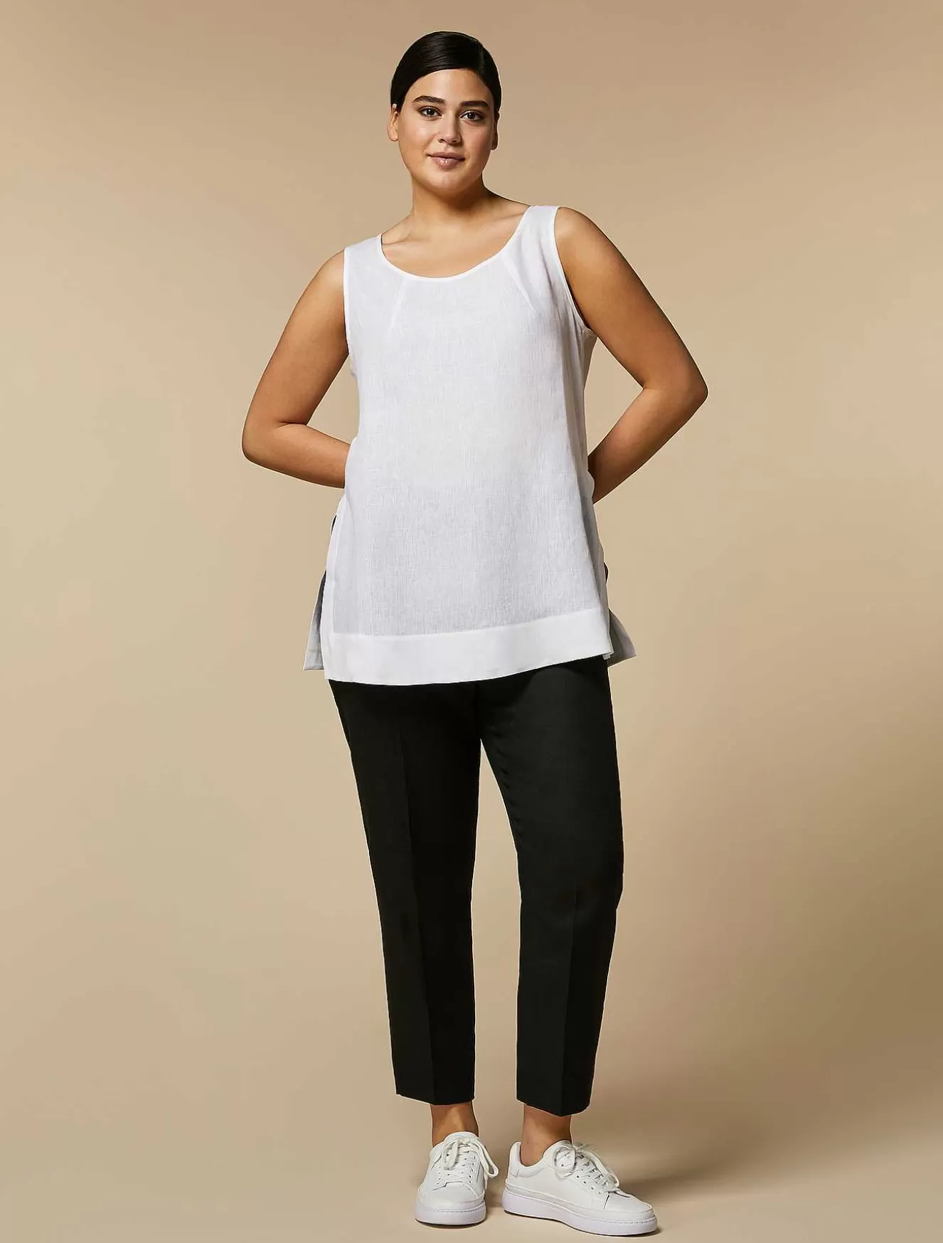 Linen Trousers-Marina Rinaldi New