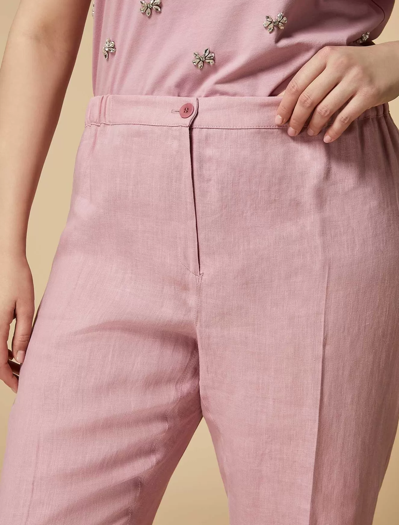 Linen Trousers-Marina Rinaldi Hot