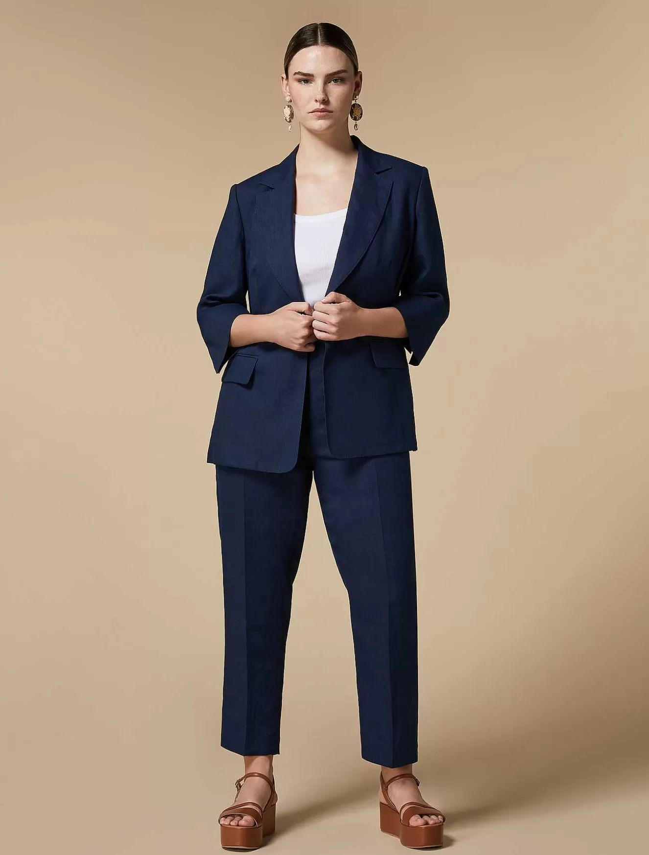 Linen Trousers-Marina Rinaldi Best