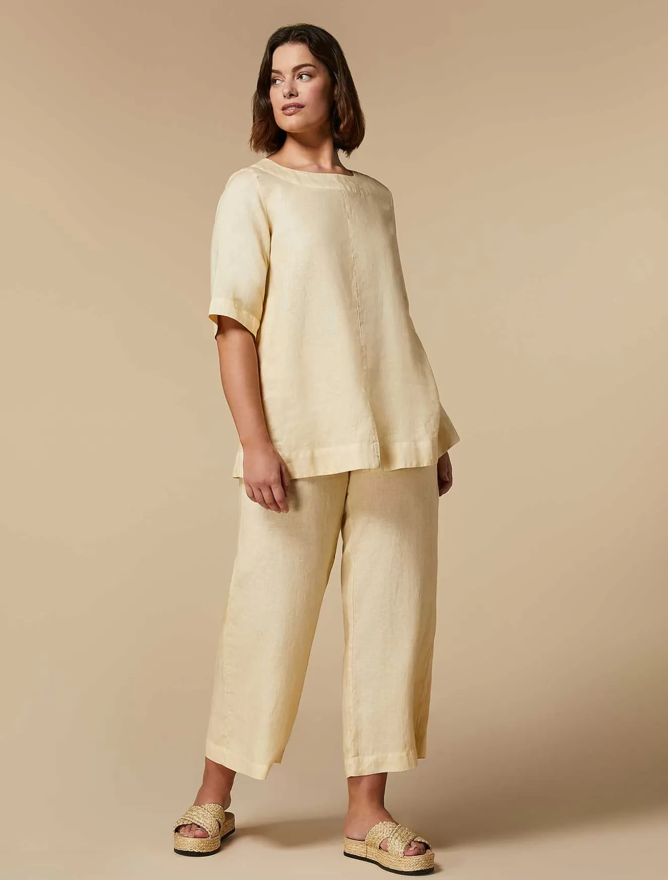 Linen Trousers-Marina Rinaldi New