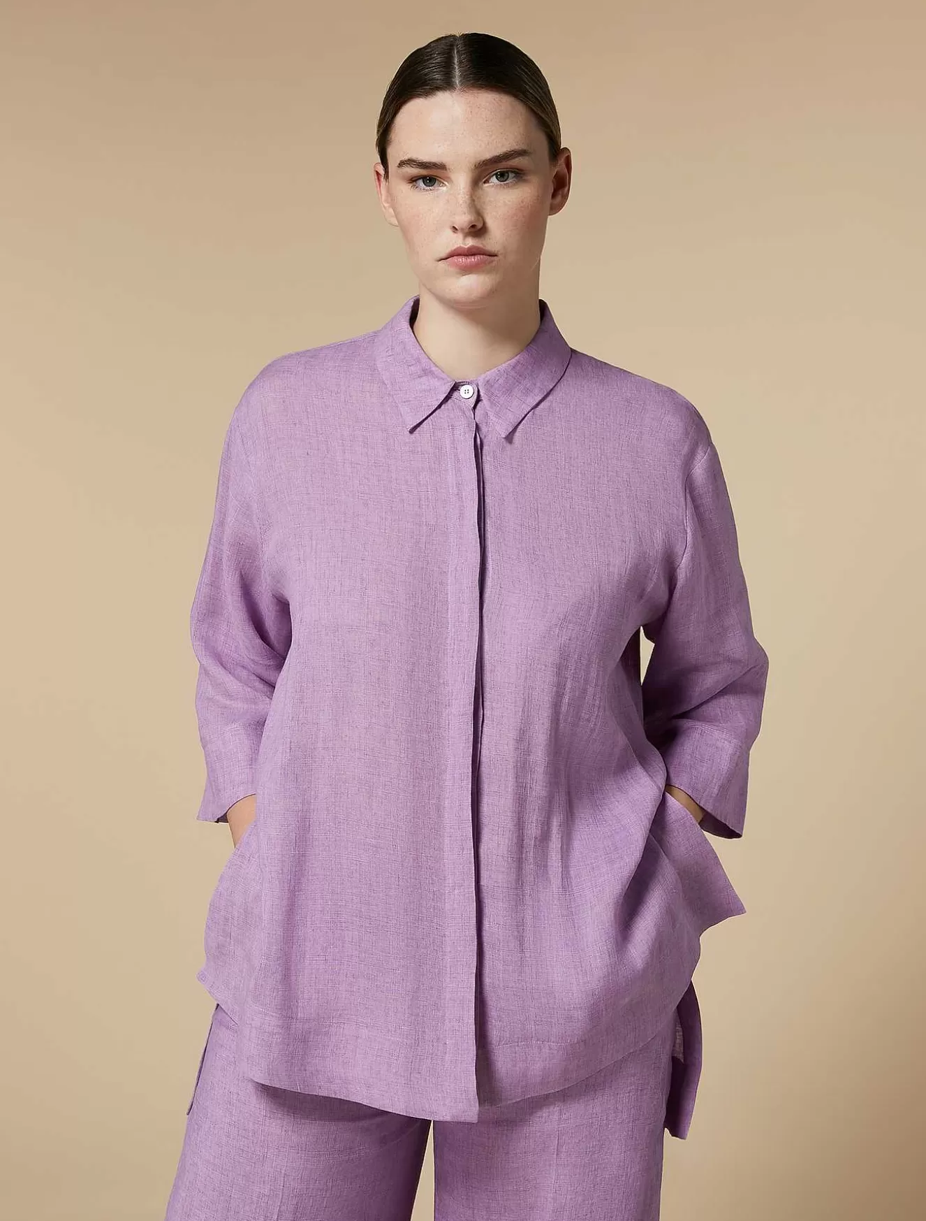 Linen Tunic-Marina Rinaldi Outlet