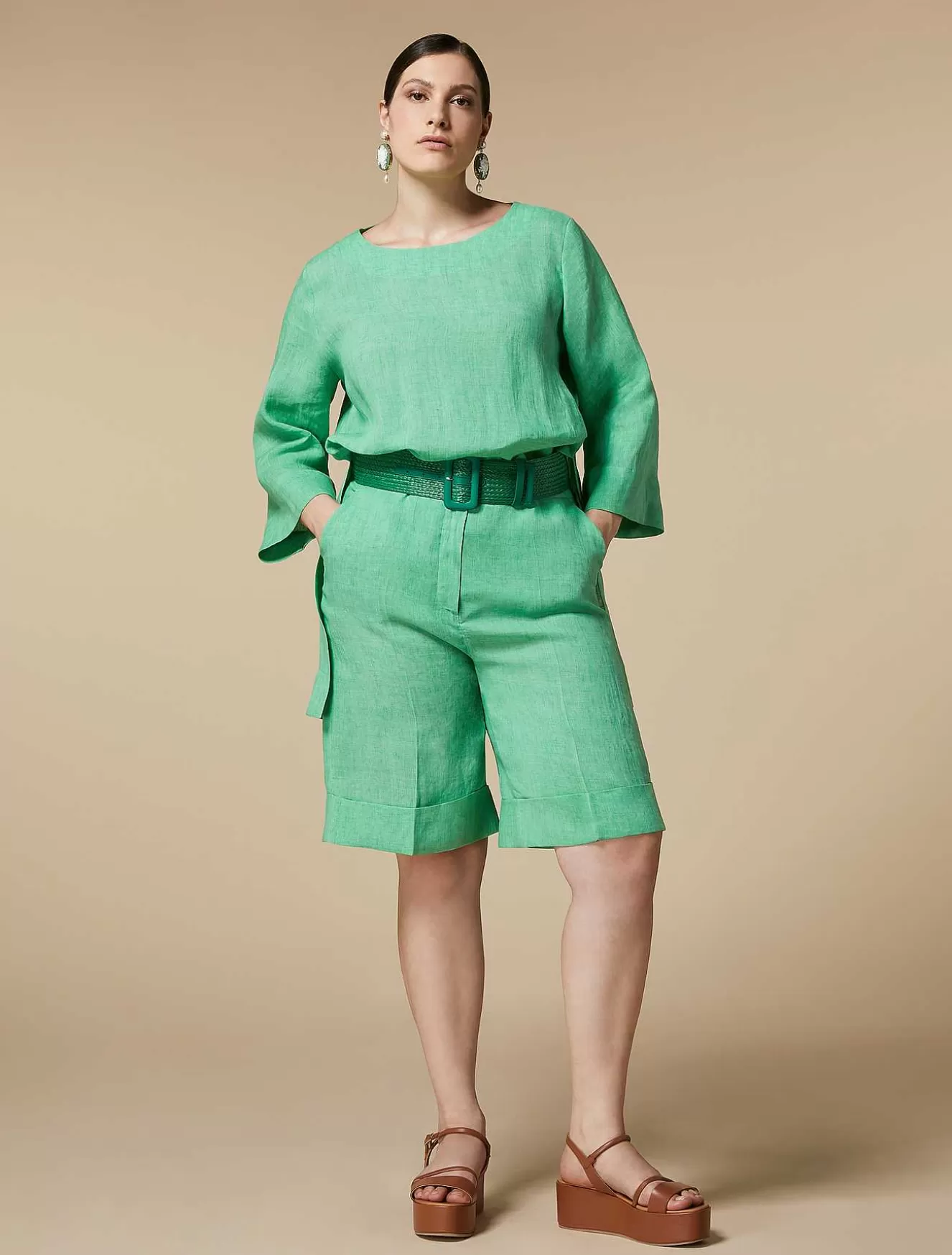 Linen Tunic-Marina Rinaldi Discount
