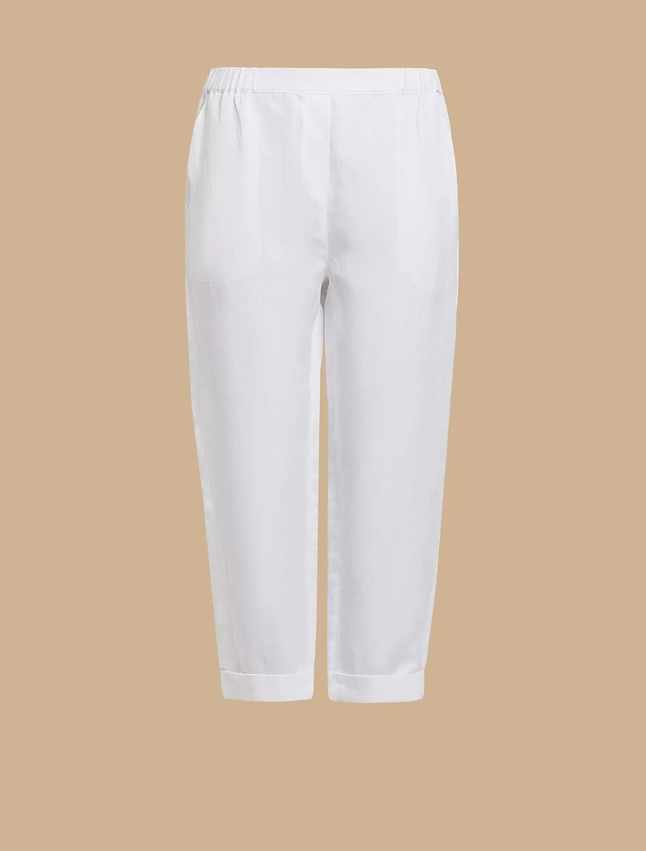 Linen-Blend Joggers-Marina Rinaldi Cheap