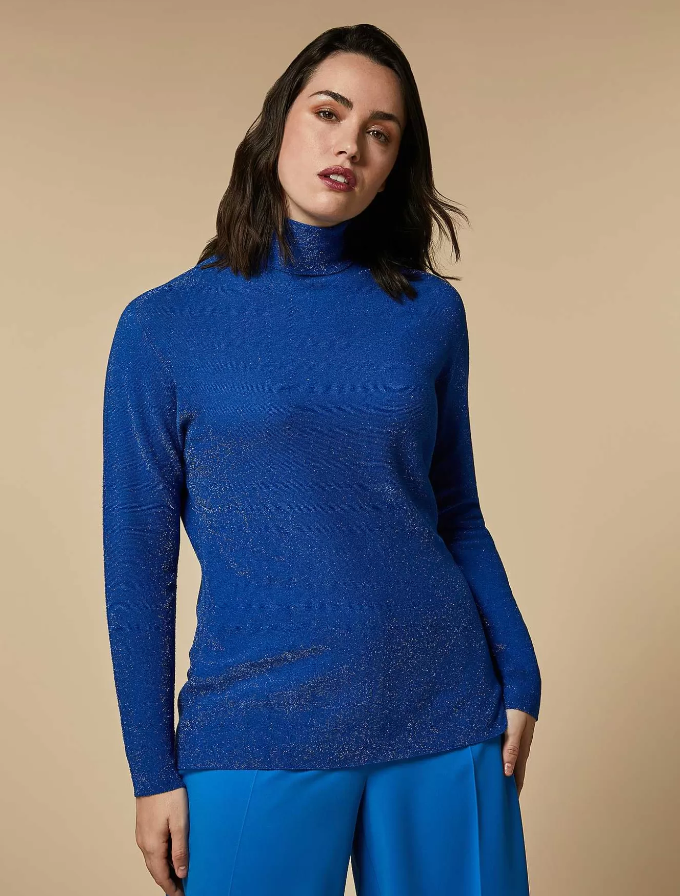 Lurex Viscose Sweater-Marina Rinaldi Fashion