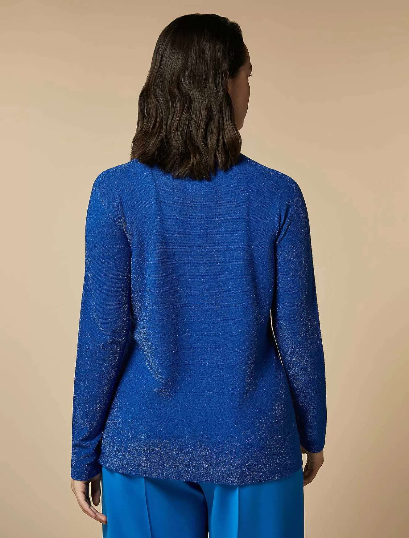 Lurex Viscose Sweater-Marina Rinaldi Fashion