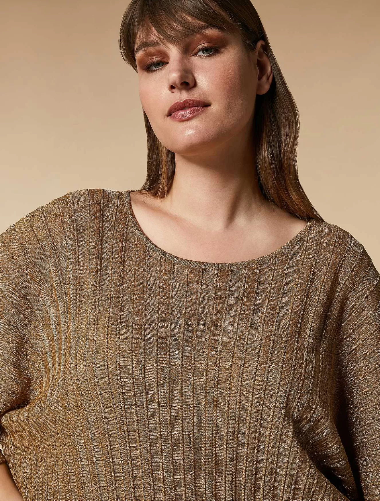 Lurex Yarn Sweater-Marina Rinaldi Online