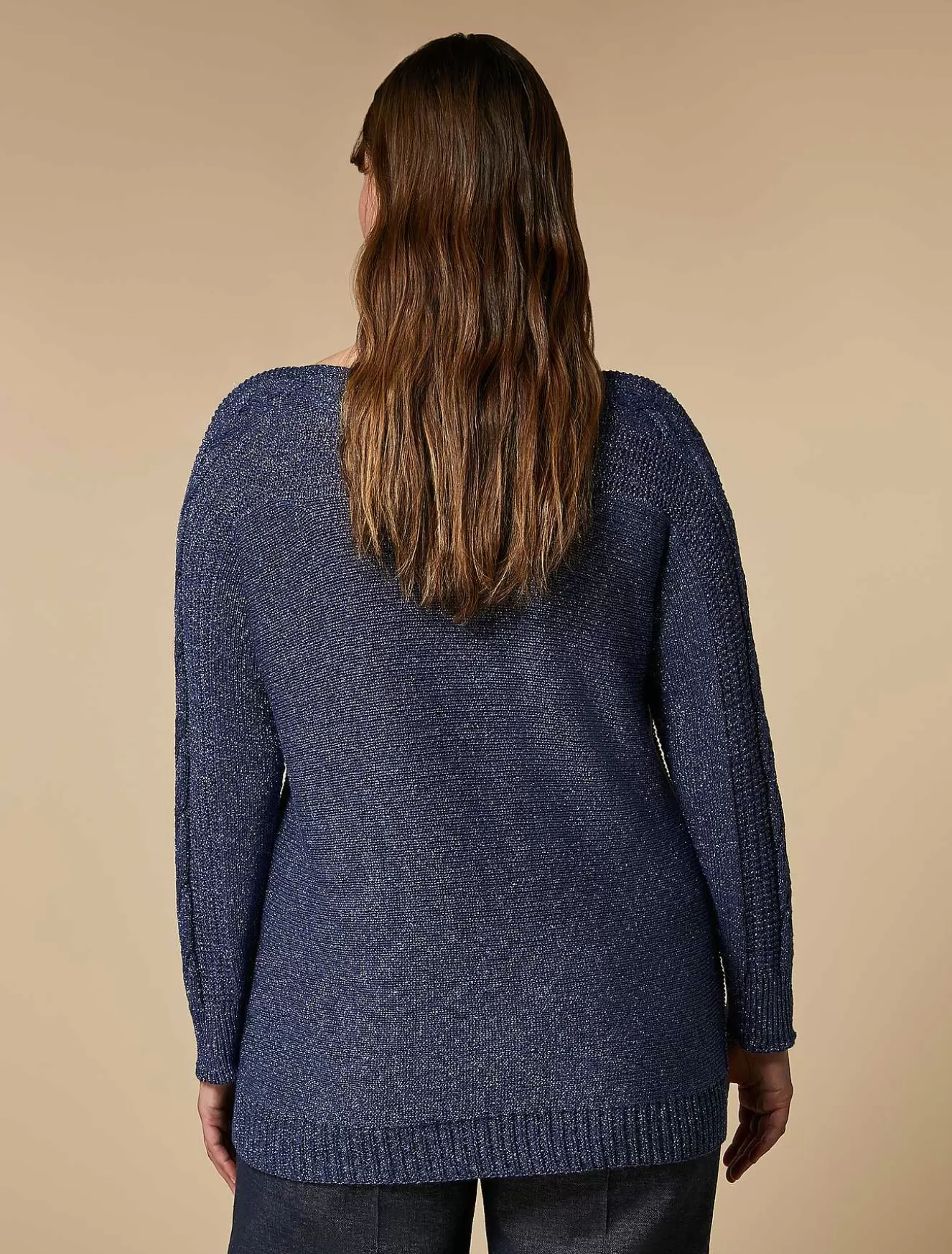 Lurex Yarn Sweater-Marina Rinaldi Hot