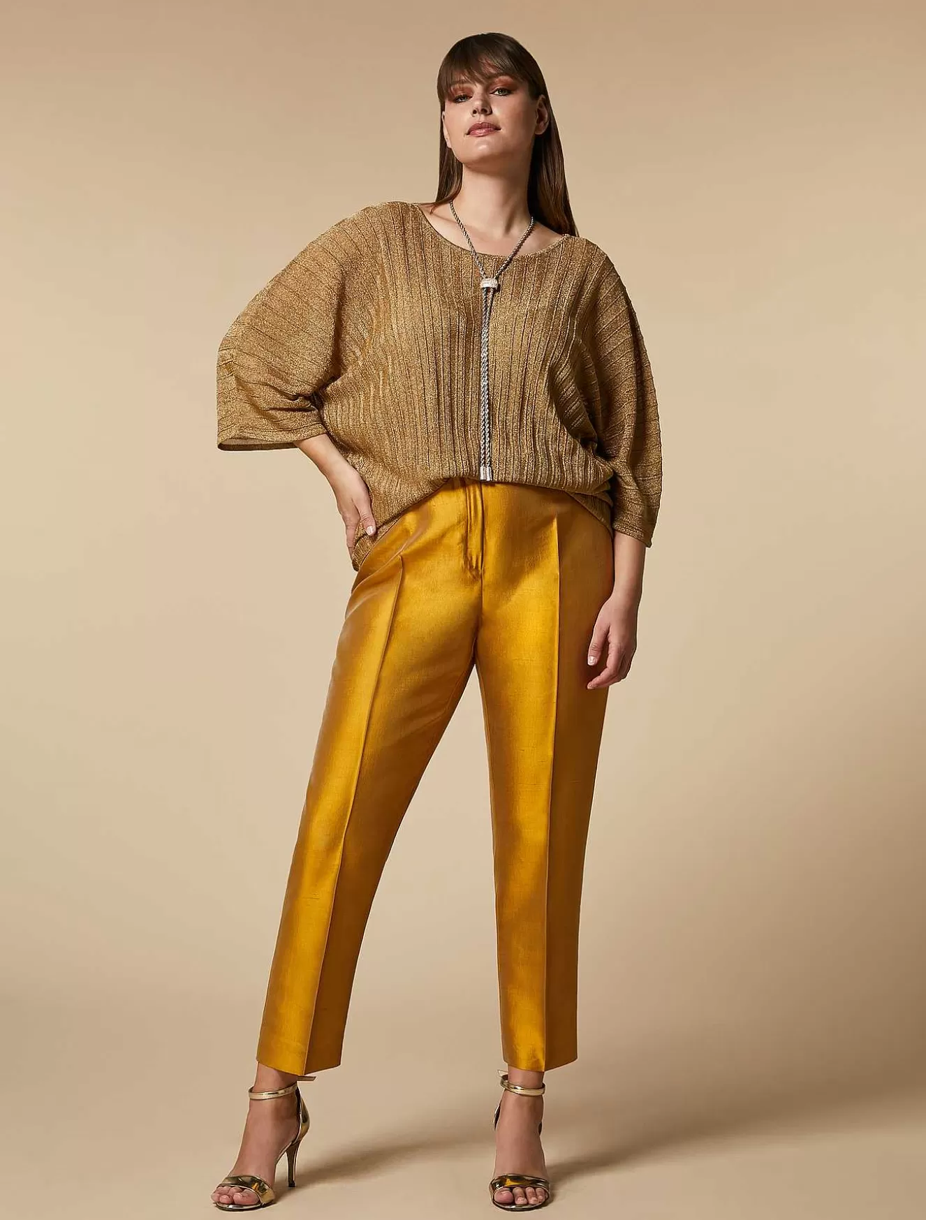 Lurex Yarn Sweater-Marina Rinaldi Online
