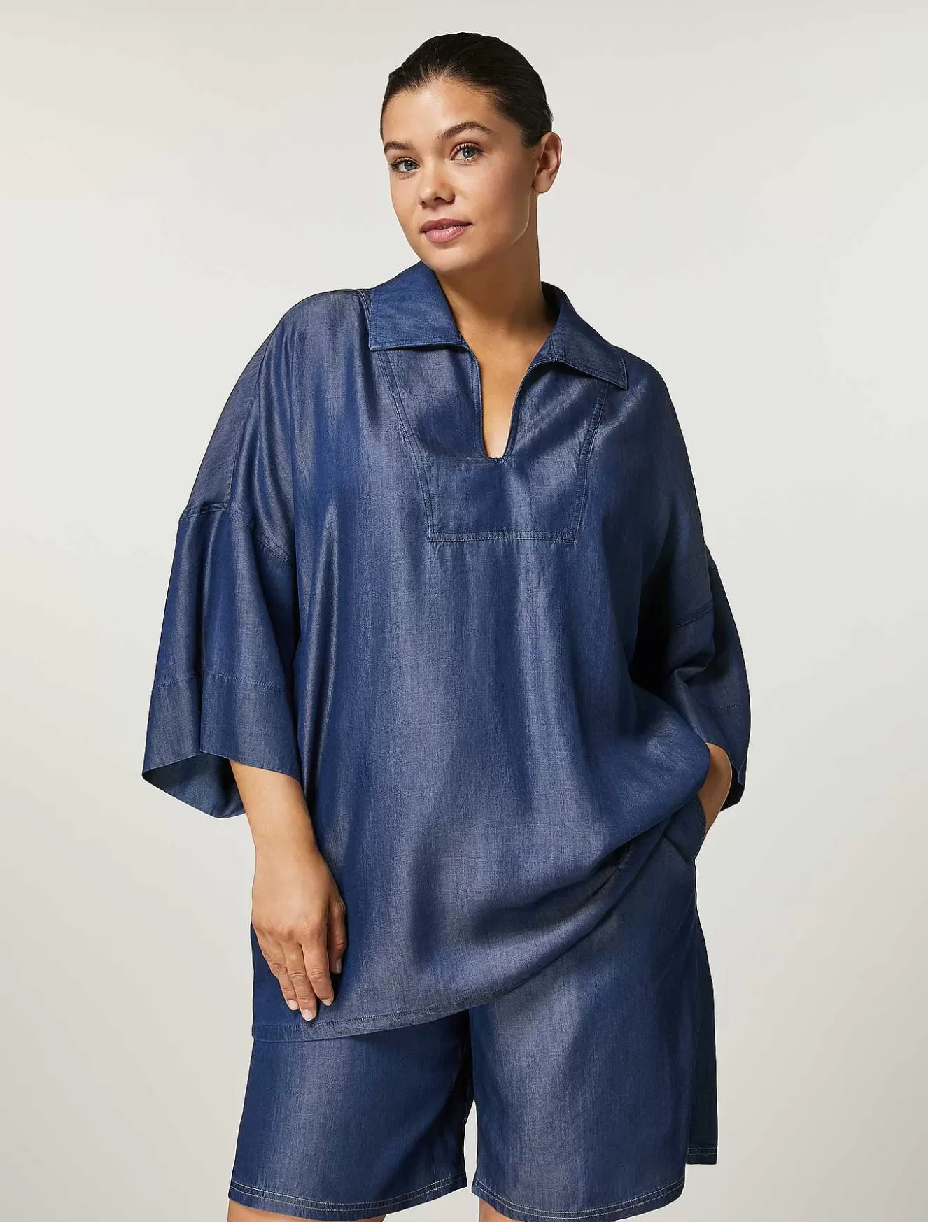 Lyocell Blouse-Marina Rinaldi Clearance