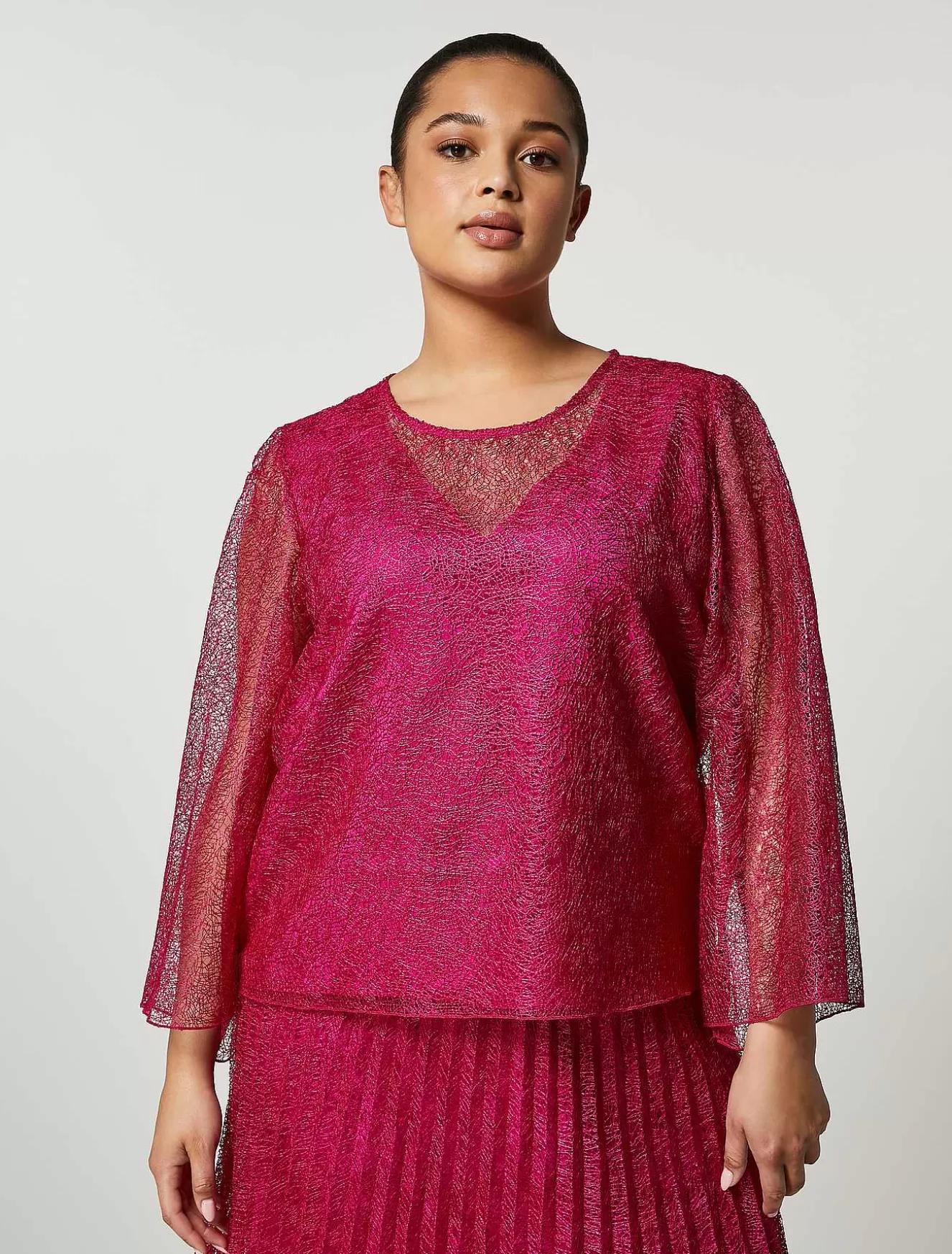 Macrame Blouse-Marina Rinaldi Fashion