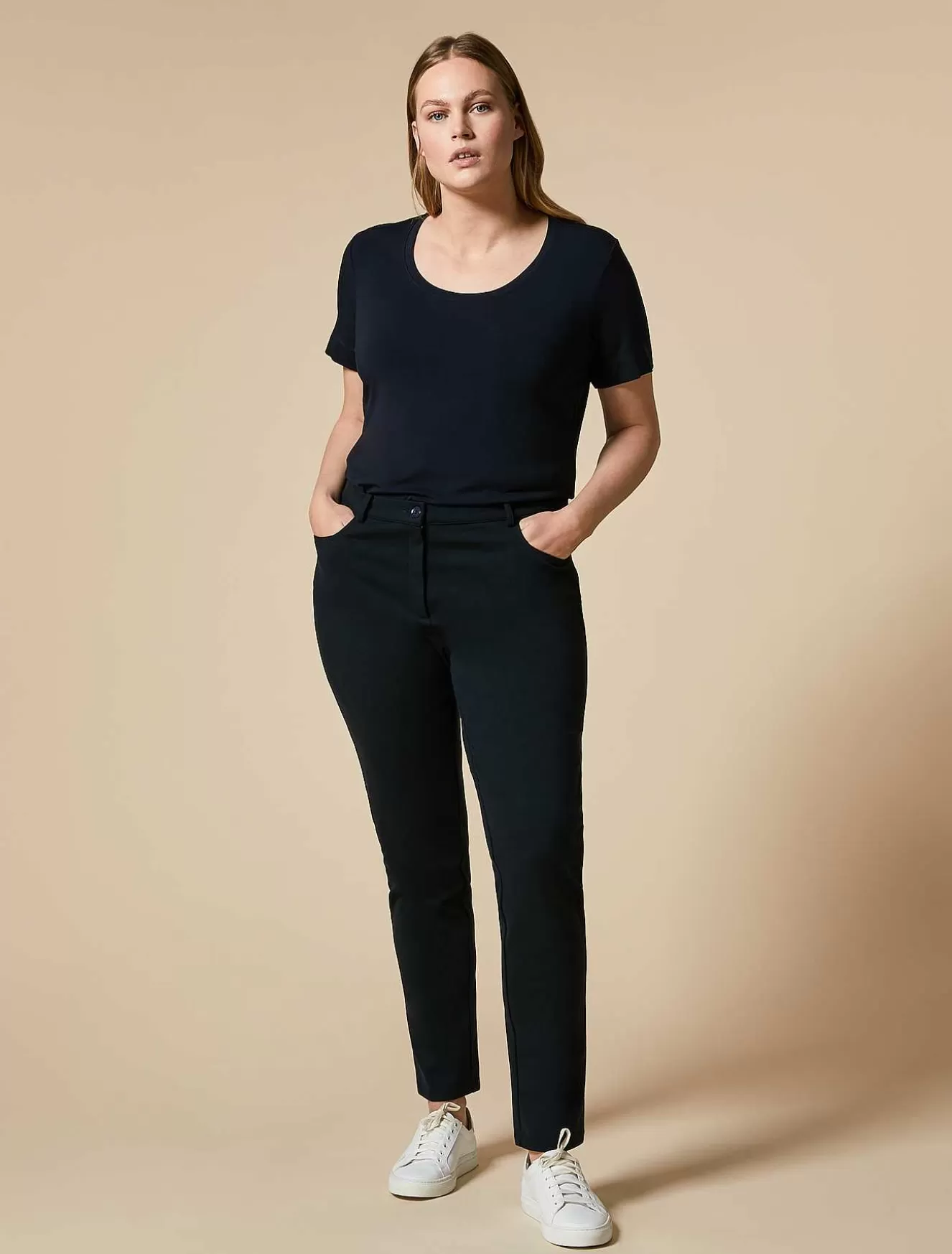 Milan-Stitch Trousers-Marina Rinaldi Sale