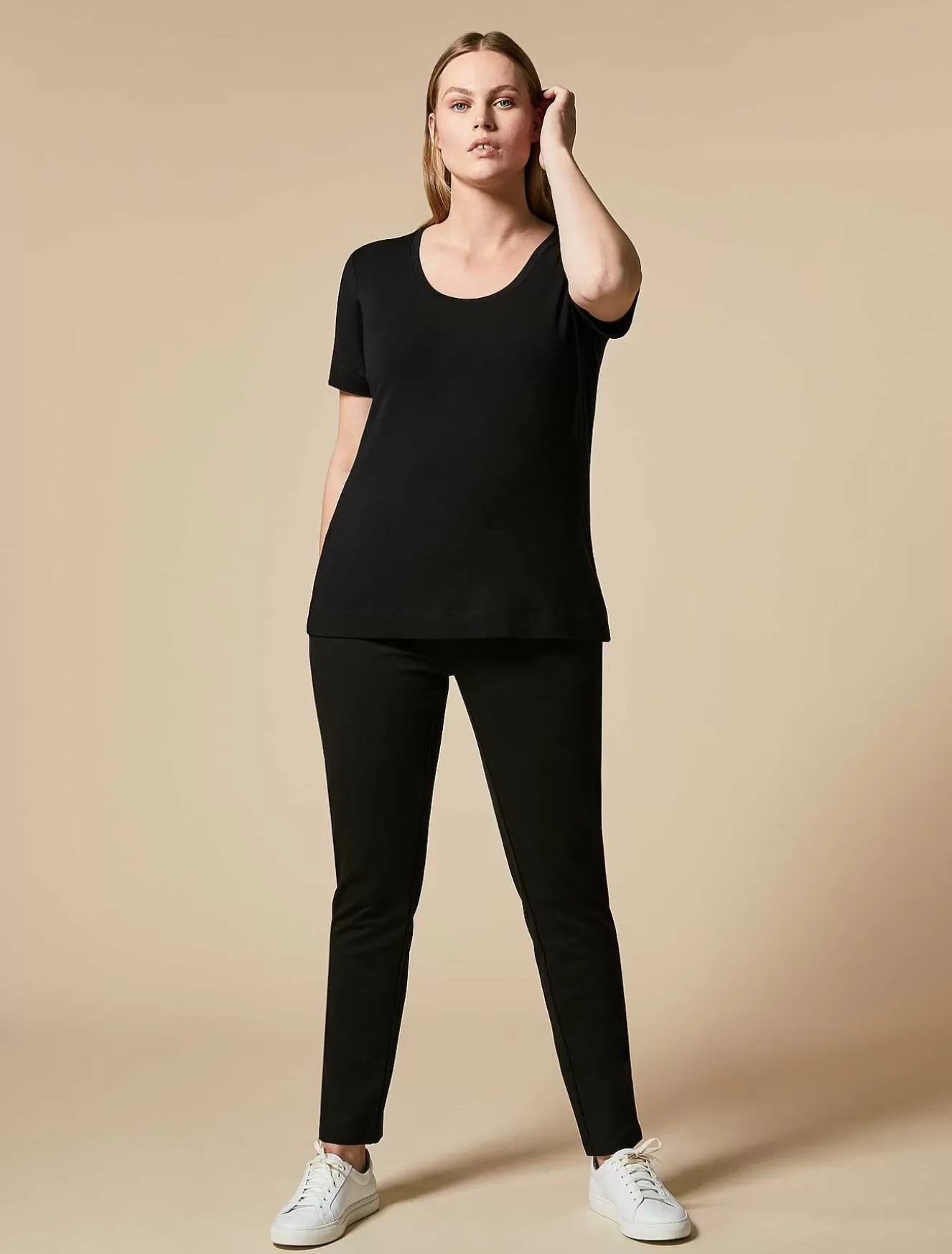 Milan-Stitch Trousers-Marina Rinaldi Sale