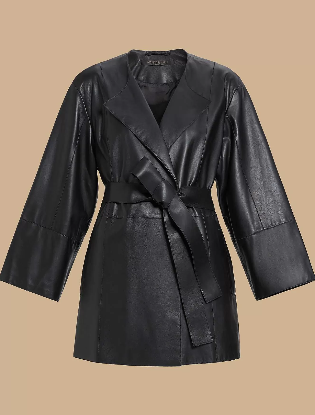 Nappa Leather Jacket-Marina Rinaldi Online