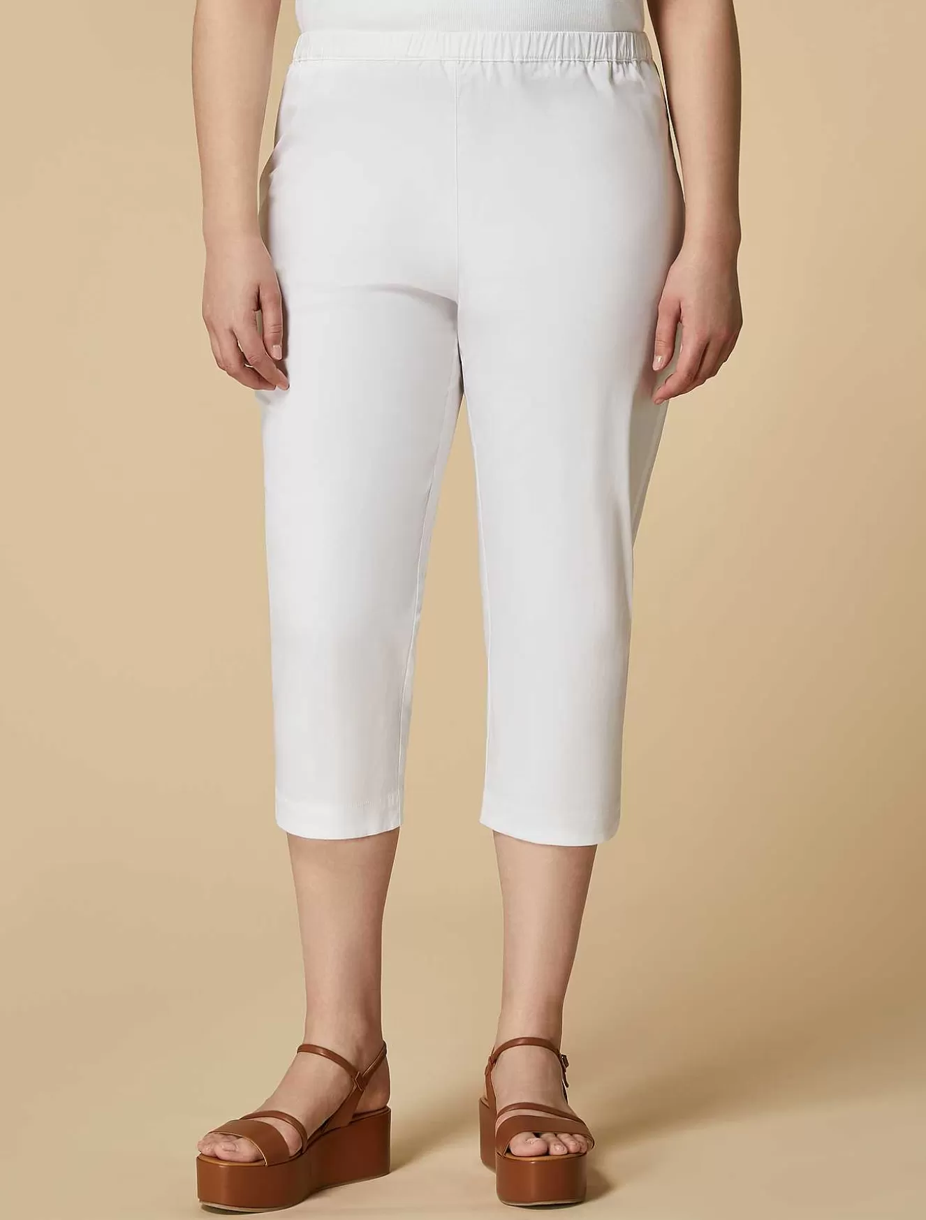 Organic Cotton Trousers-Marina Rinaldi Outlet