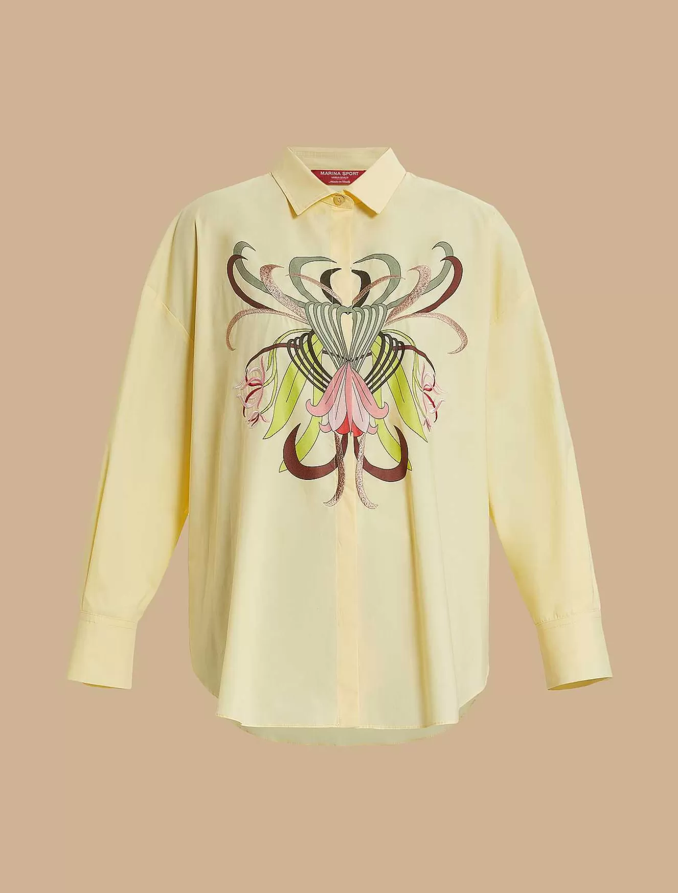 Oversized Cotton Poplin Shirt-Marina Rinaldi Outlet