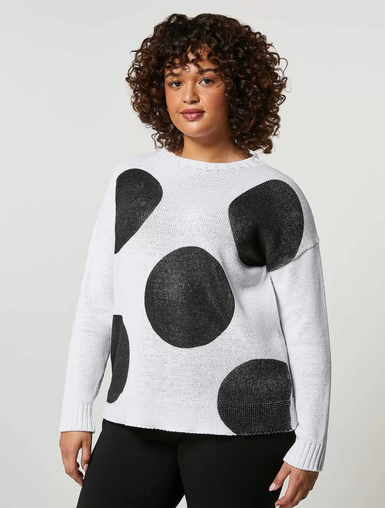 Plain Fabric Sweater-Marina Rinaldi Cheap