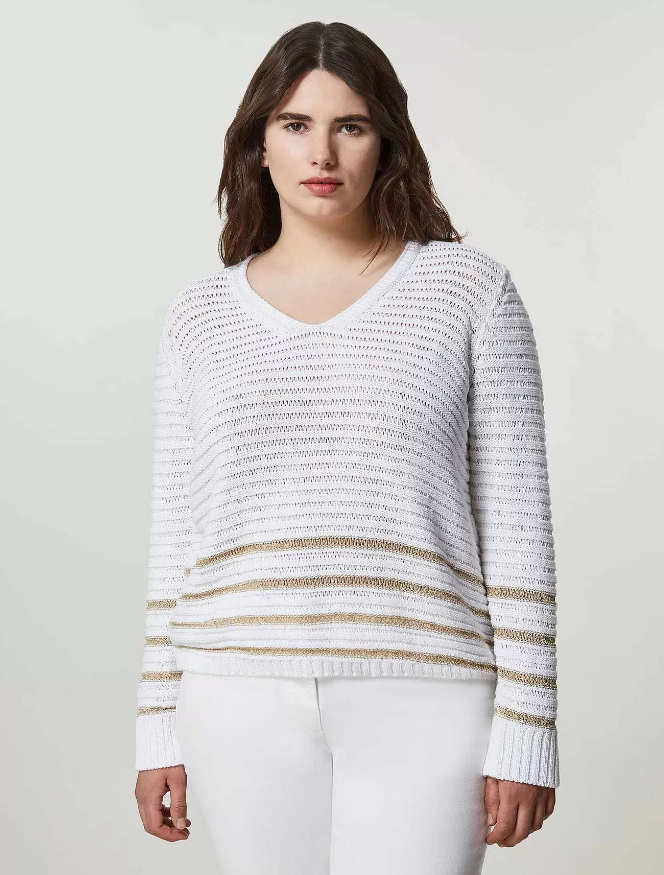 Plain Fabric Sweater-Marina Rinaldi Flash Sale