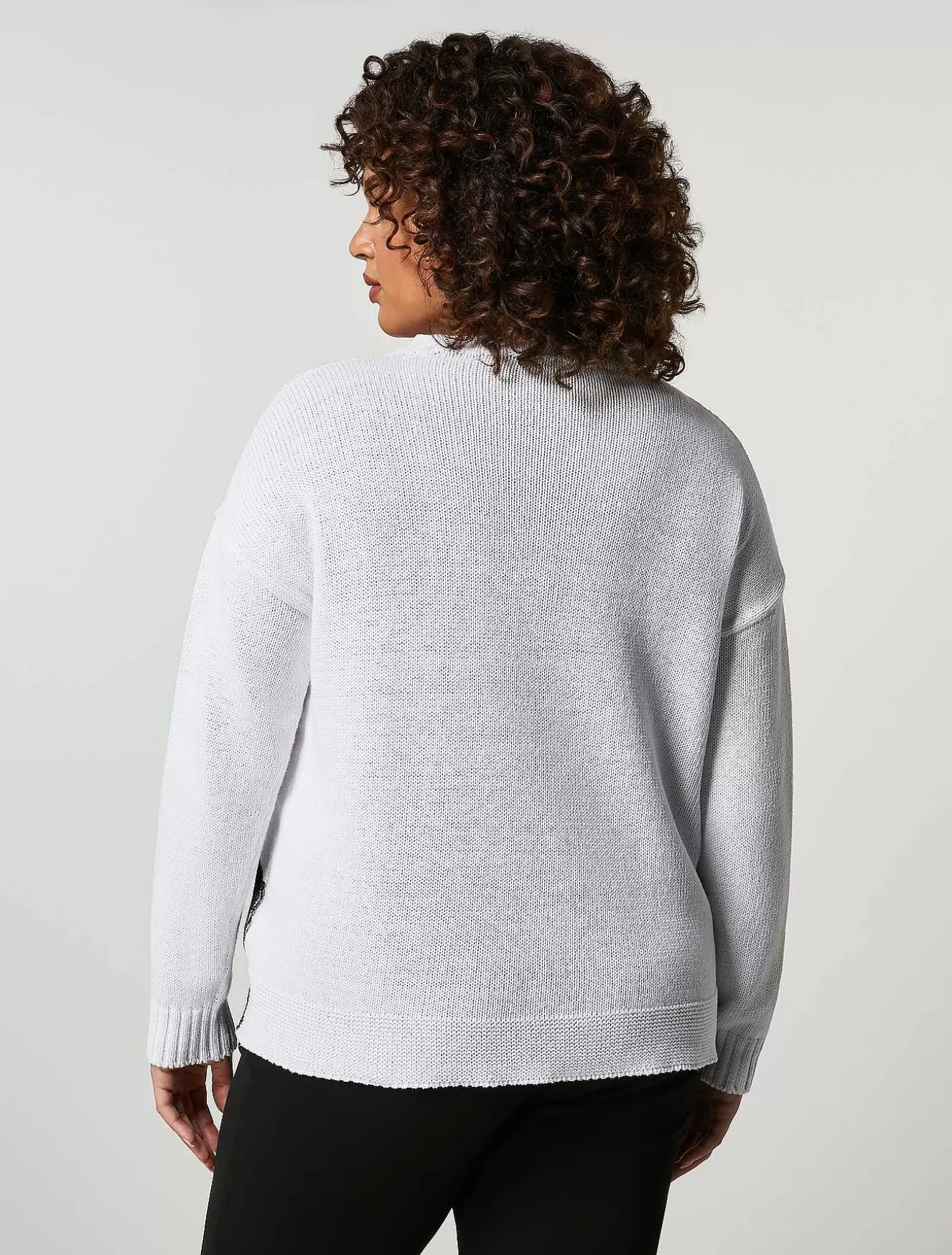 Plain Fabric Sweater-Marina Rinaldi Cheap