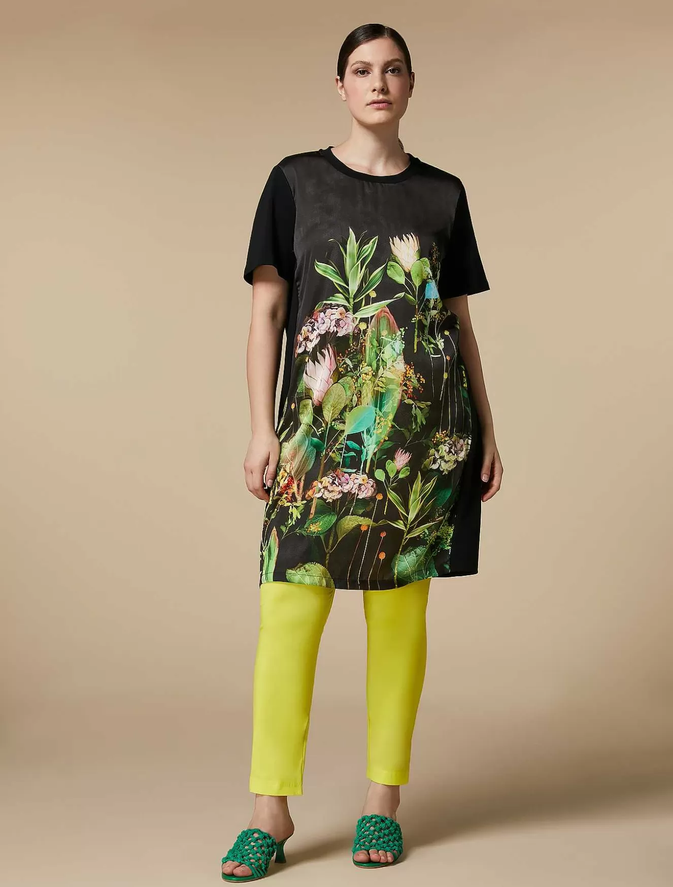Poplin Legging Trousers-Marina Rinaldi Clearance