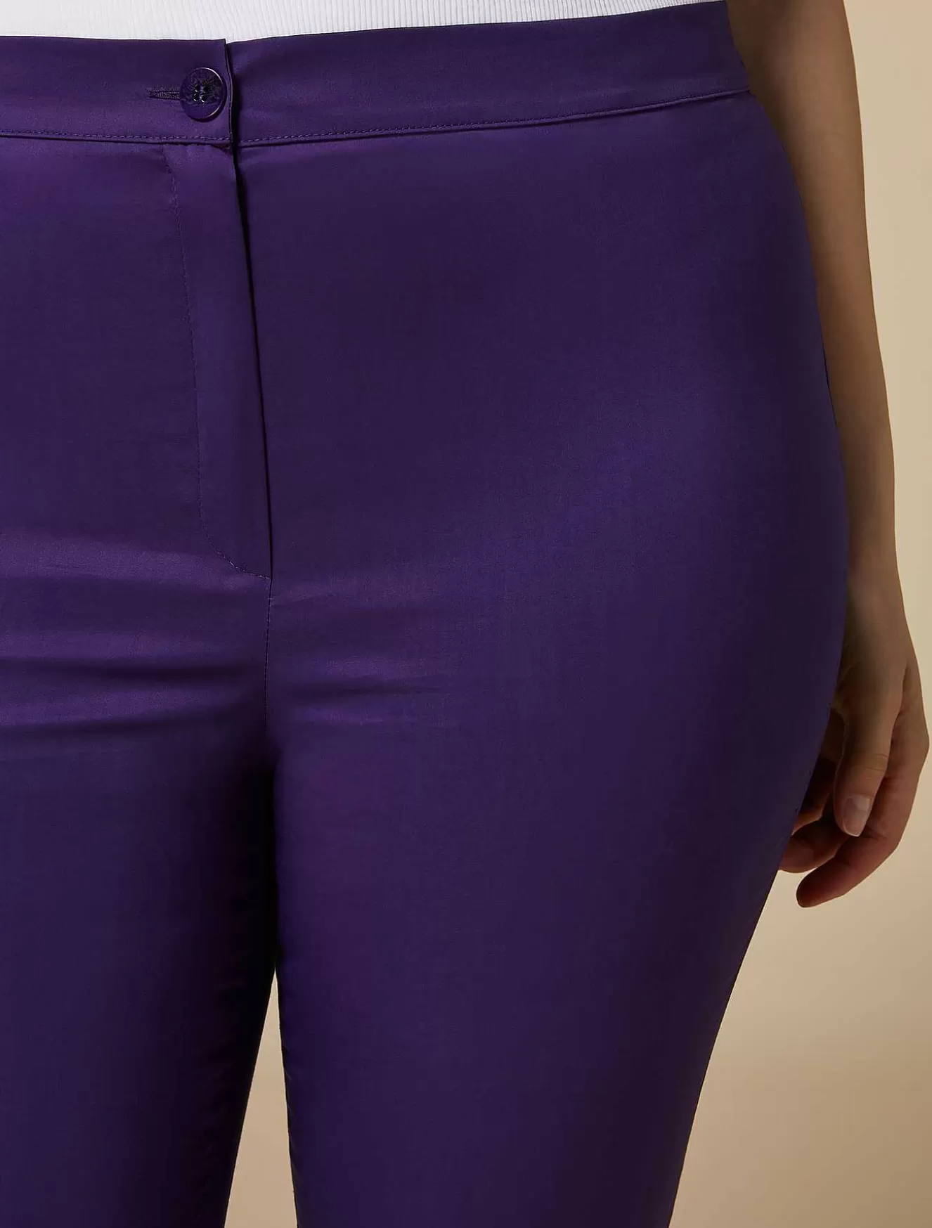 Poplin Legging Trousers-Marina Rinaldi Best