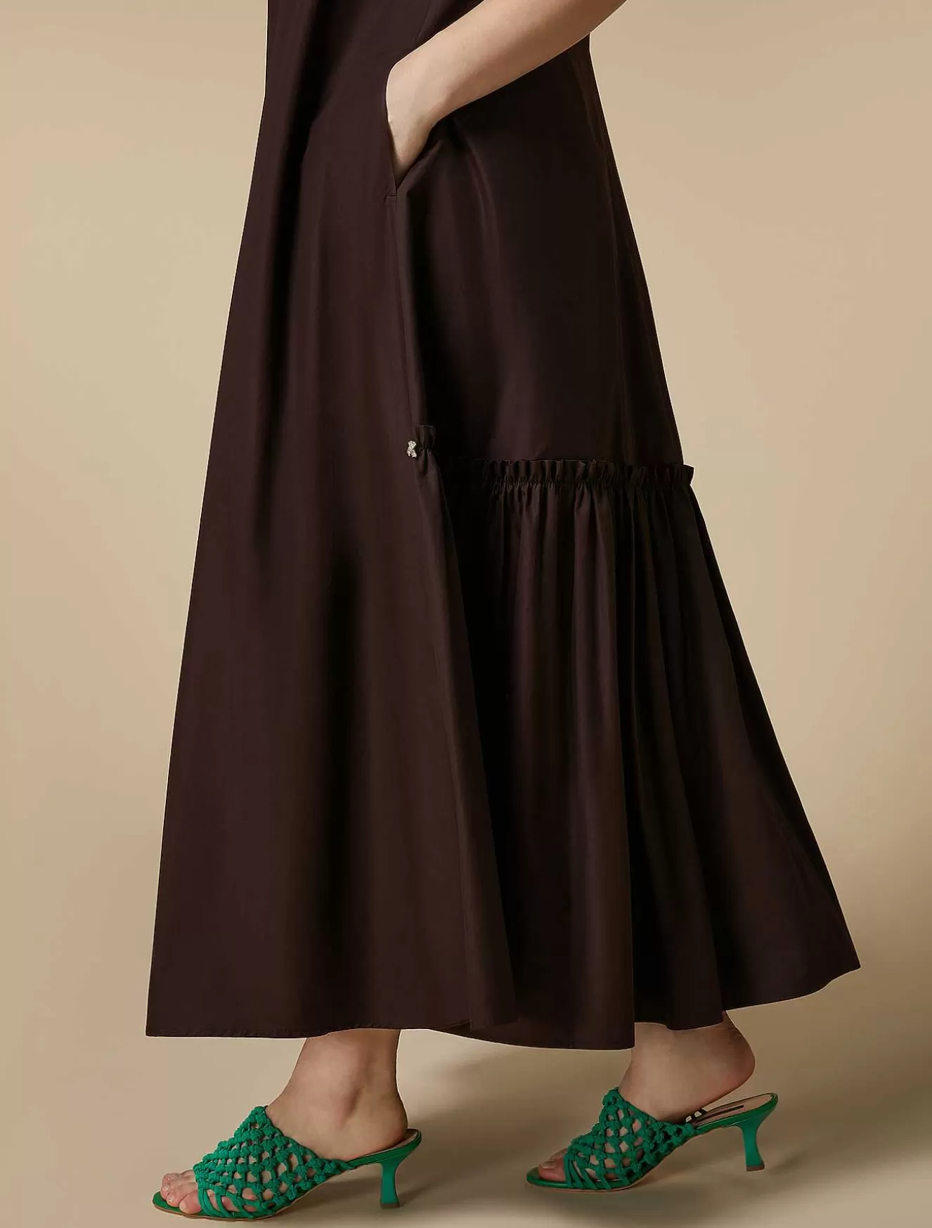 Poplin Slip Dress-Marina Rinaldi New