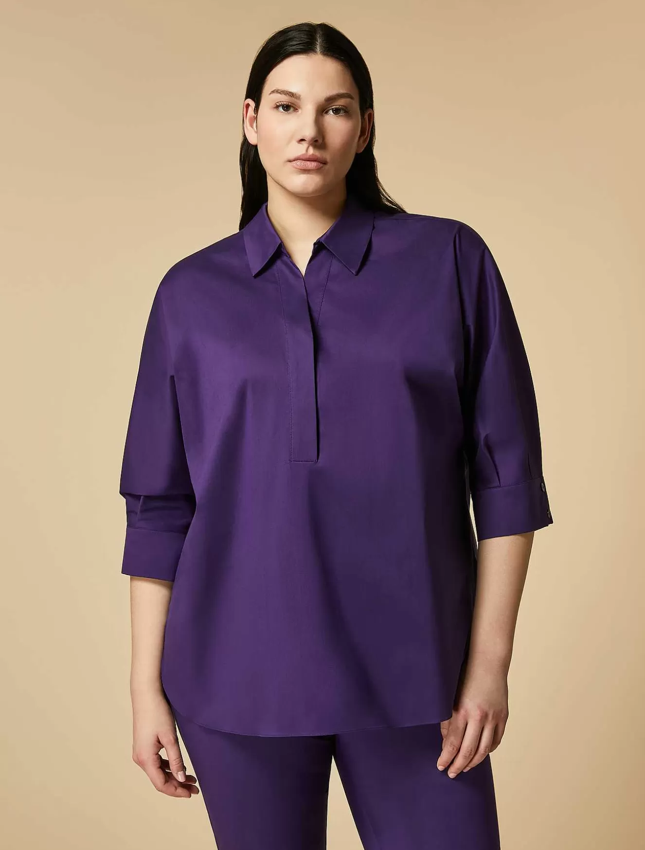 Poplin Tunic-Marina Rinaldi Store