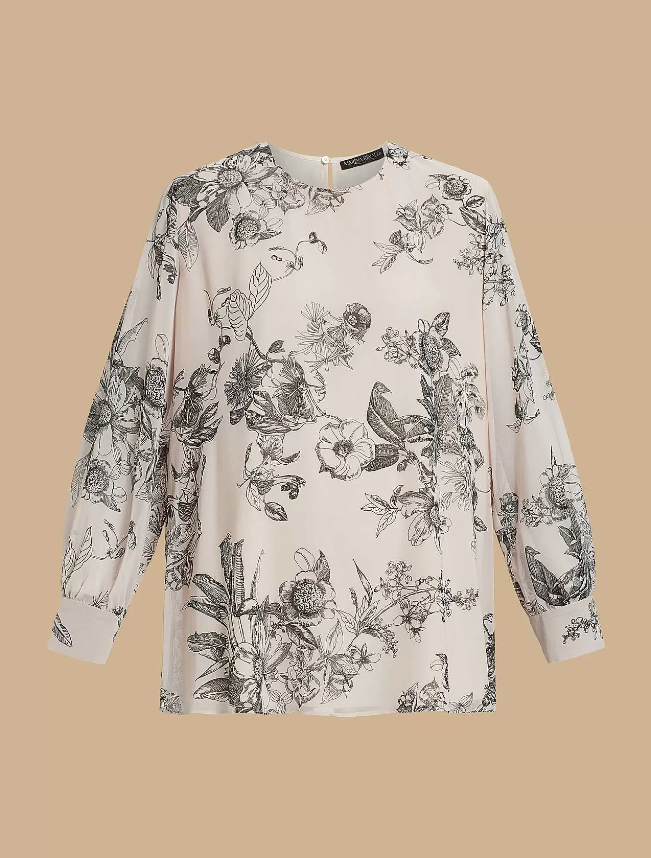 Printed Georgette Tunic-Marina Rinaldi Sale