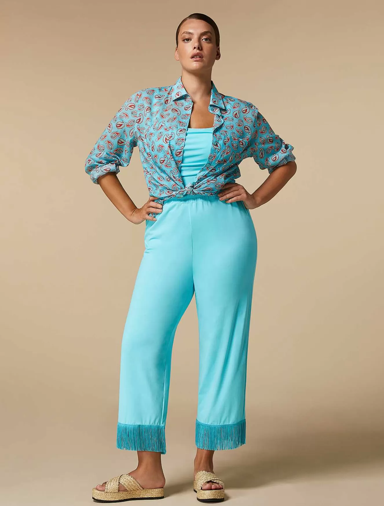 Printed Muslin Shirt-Marina Rinaldi Online
